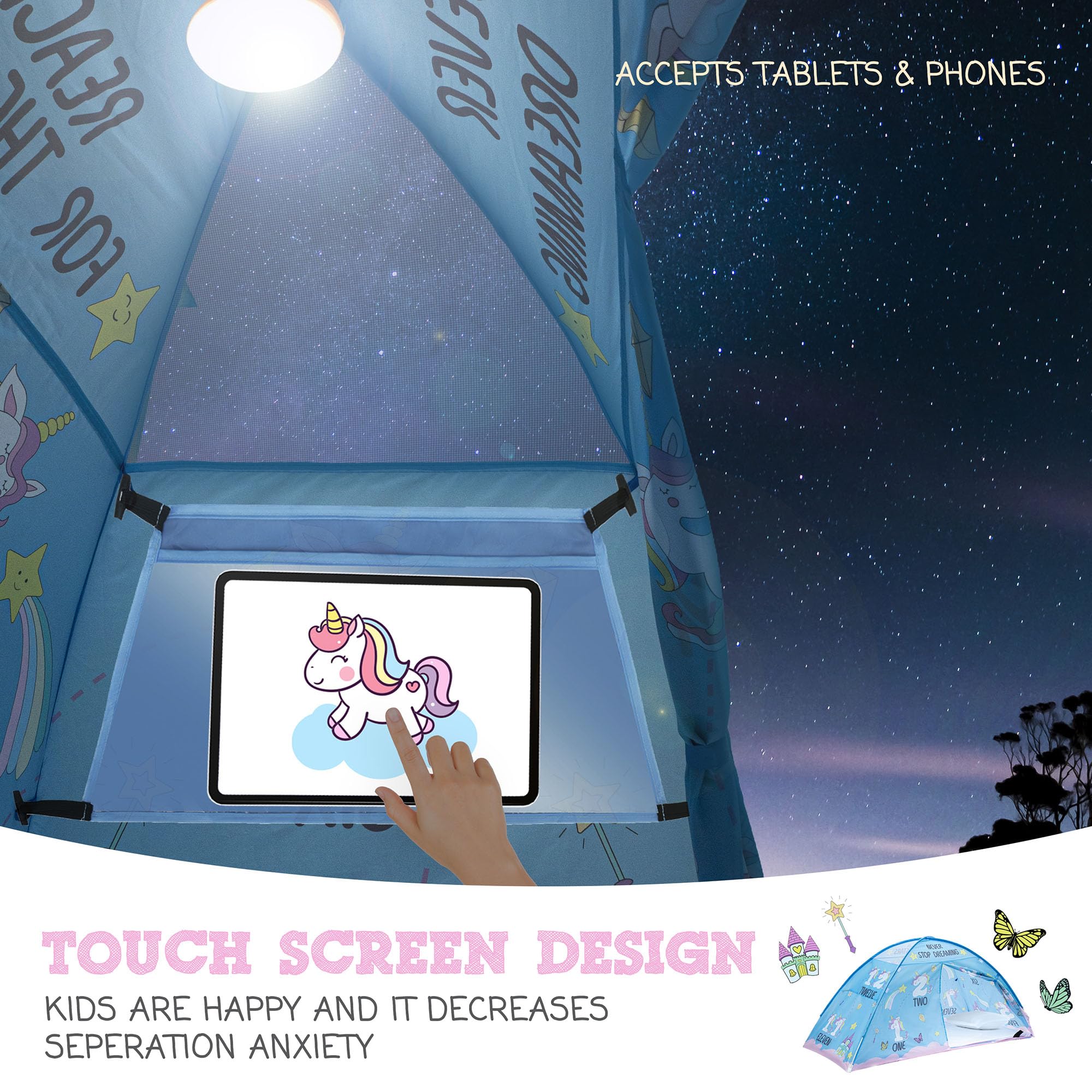 Pink Unicorn Bed Tent for Kids - Magical Dream Canopy for Girls & Boys - Perfect for Bunk Beds & Indoor Play