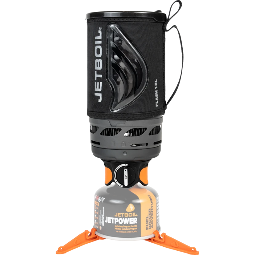 Jetboil Flash 1.0L Carbon Camping Stove - Ultra Lightweight Backpacking Cook System for Hiking, Mountaineering & Outdoor Adventures