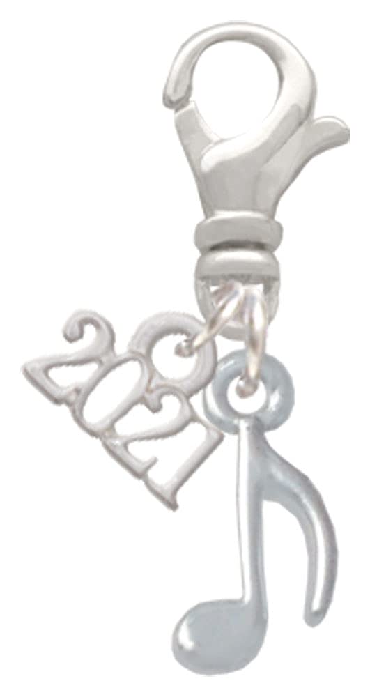 Mini Eighth Note Charm Clip - Gold Plated Jewelry for Music Lovers