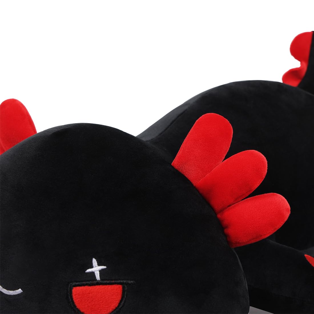 Adorable Black Axolotl Plush Toy & Pillow - 11.8 Inch Soft Stuffed Animal for Kids, Perfect for Cuddling, Bedtime Comfort and Kawaii Room Decor