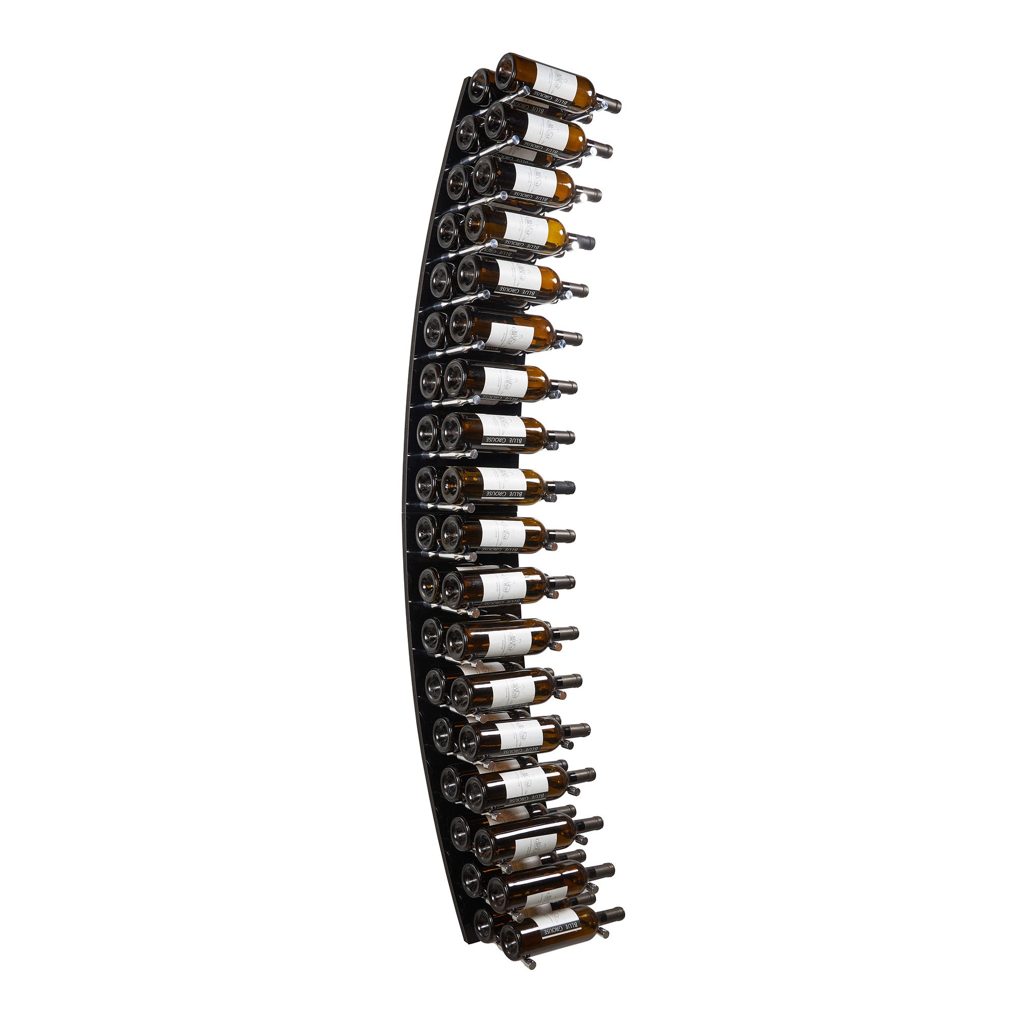Blue Grouse VINdustry 6ft Tall Curved Wine Barrel Stave Pegs & Panel Kit - Perfect for Wine Cellar Decor, Home Bar, and Rustic Wall Display