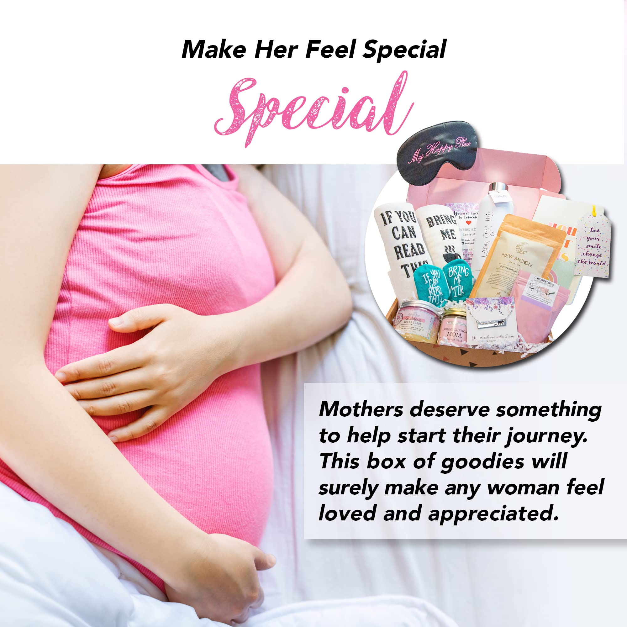 Milky Chic - New Mom Gift Box for First Time Moms | Thoughtful Pregnancy & Motherhood Care Package | Perfect Baby Shower Gift for Expecting Mothers | Ideal for Postpartum Support & Newborn Celebrations