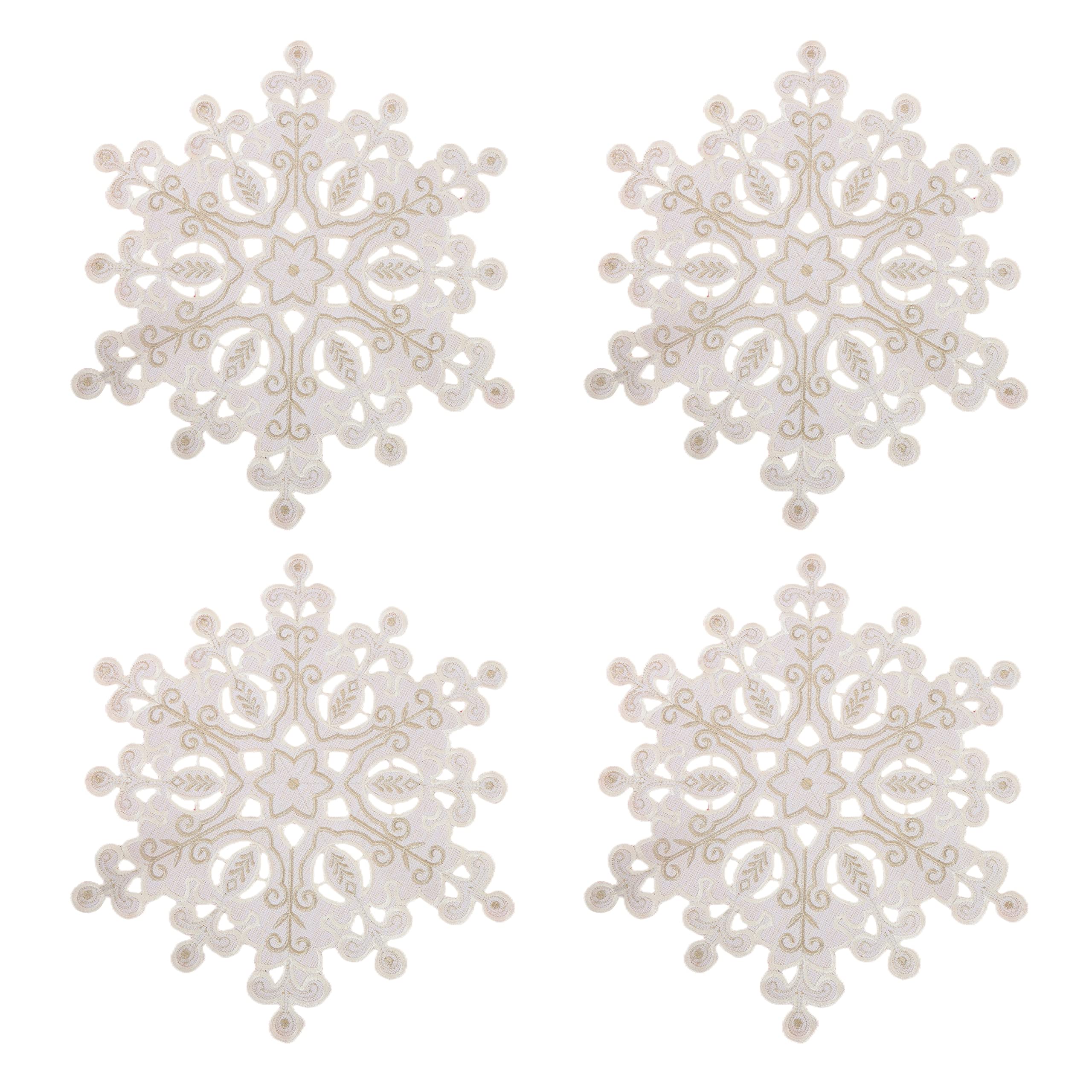 GRANDDECO Christmas Placemats Set of 4 - 14