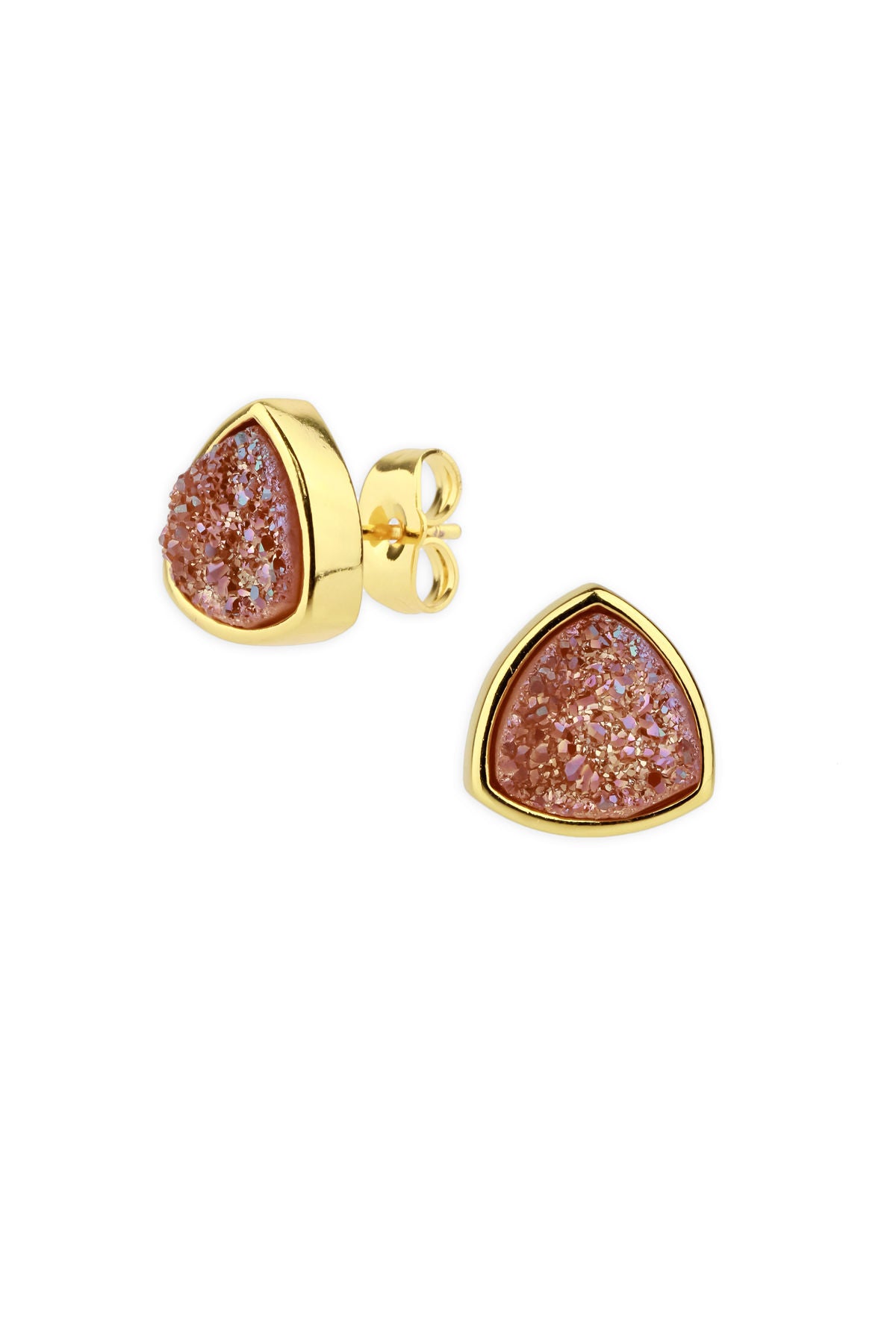 Druzy Stone Stud Earrings for Women – Sparkling Crystal Jewelry for Everyday Wear & Special Occasions
