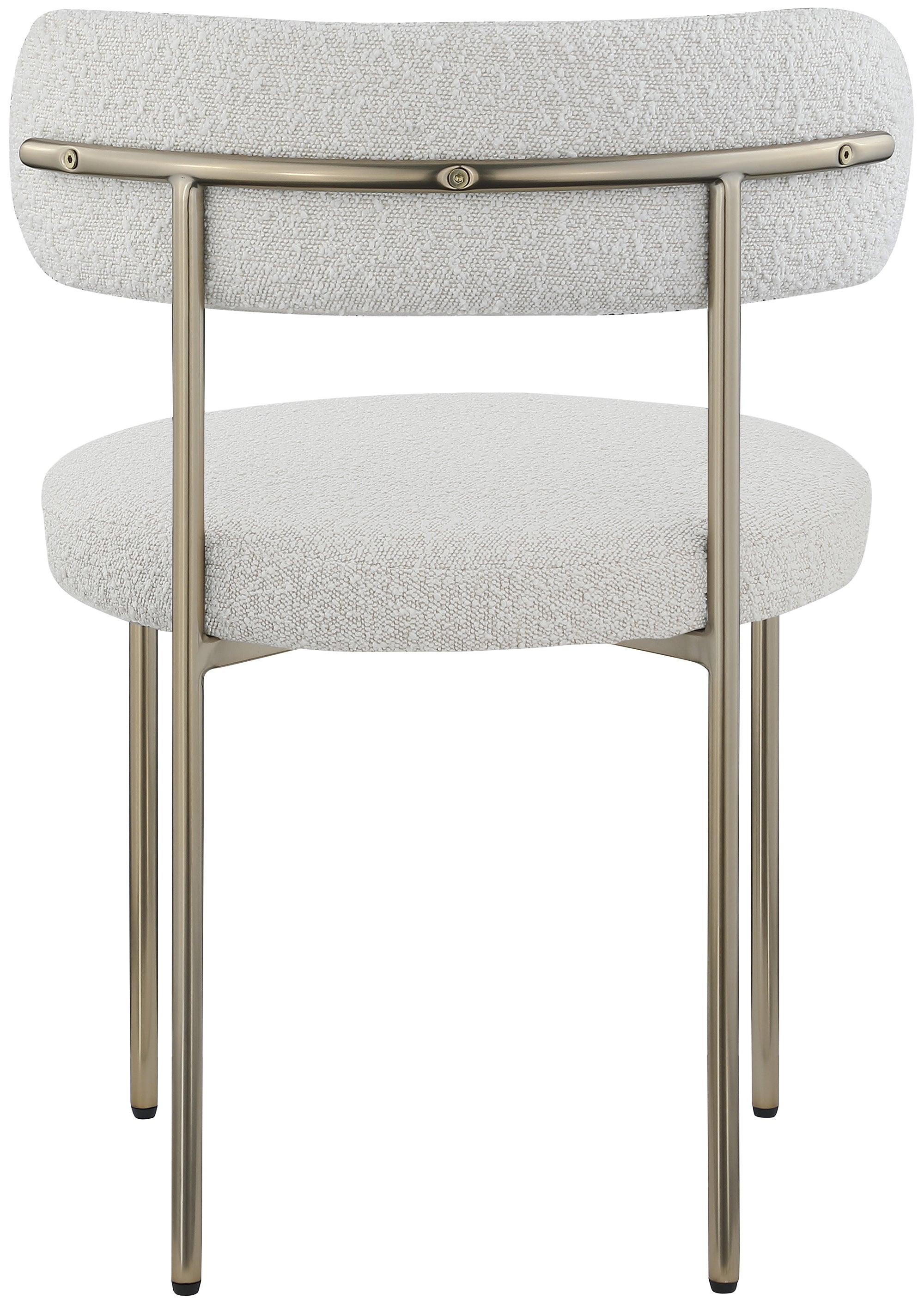 Luxury Boucle Fabric Dining Chair - Modern Upholstered Accent Chair for Kitchen, Dining Room & Office - Soft & Comfortable Mid Century Design - Perfect for Home Decor & Entertaining