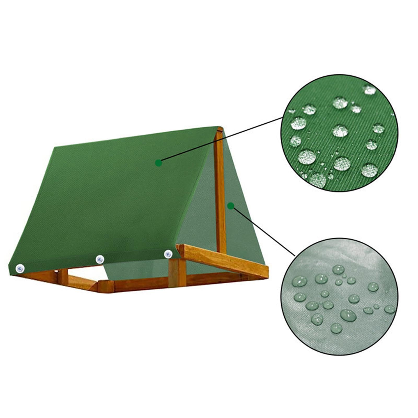 Kids Wooden Swing Set Protection Cover - Waterproof Backyard Playset Canopy with Mounting Screws | 90