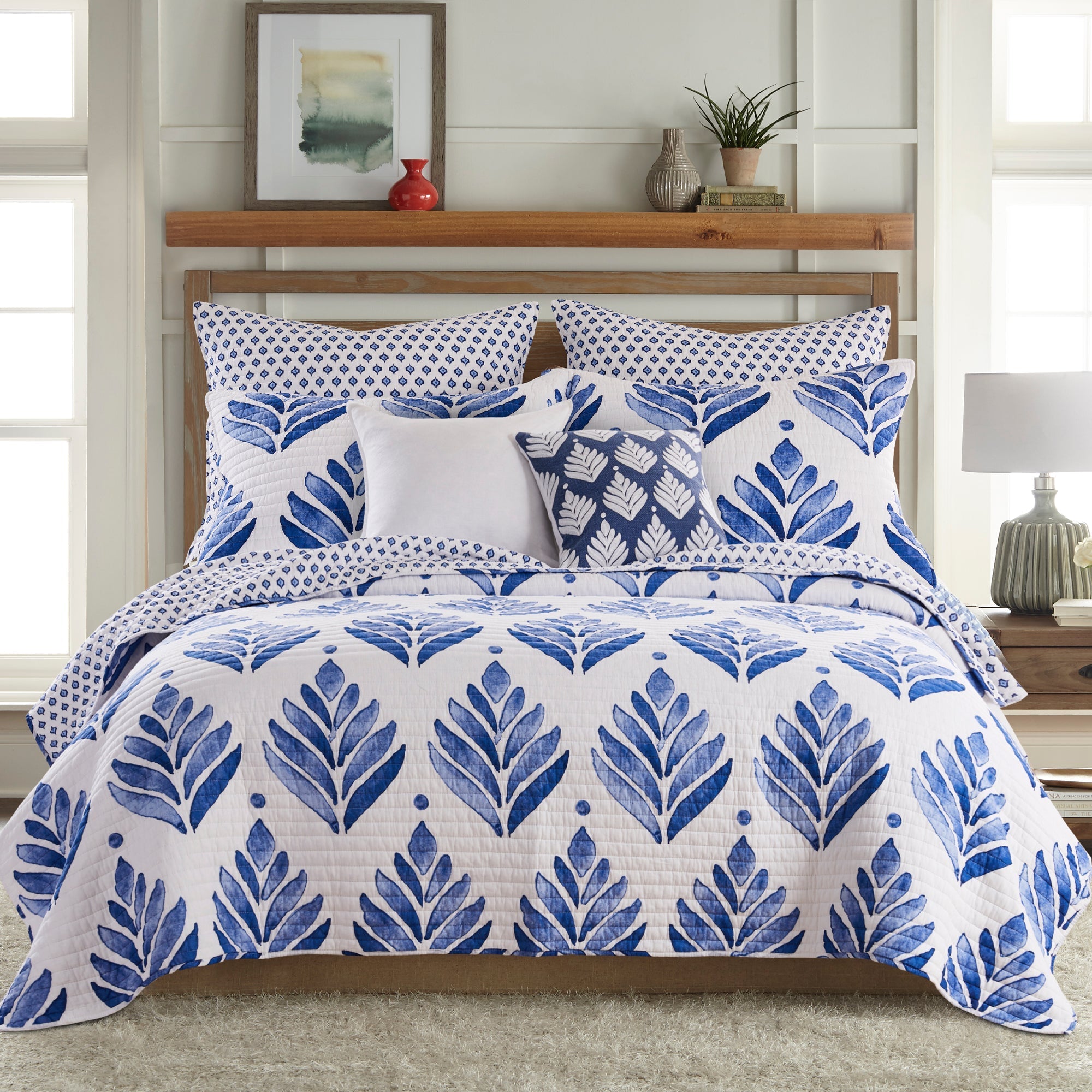 Vintage Blossom Quilt Set - Floral Pattern Bedding Collection for Queen/King Size - Soft & Breathable Cotton Comforter Cover - Perfect for Bedroom Decor, Guest Room, and Cozy Home Styling