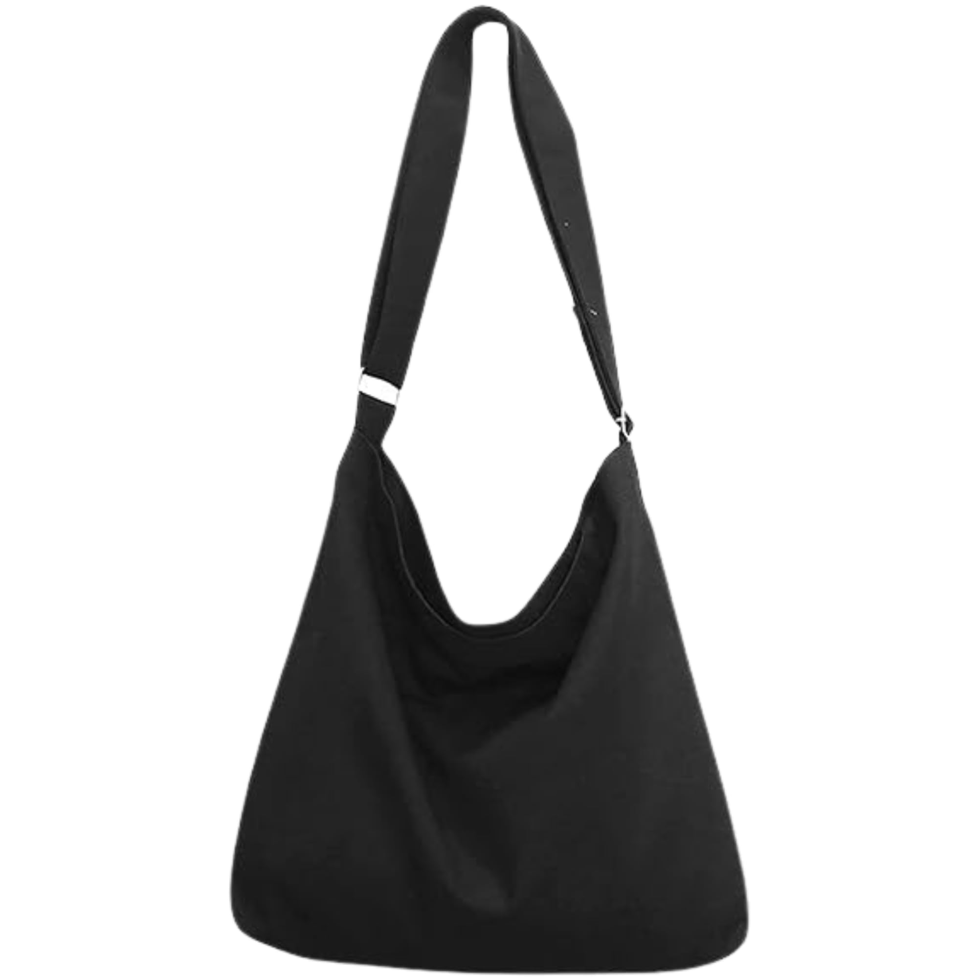 TrendCraft Large Canvas Shoulder Bag - Stylish Hobo Crossbody Purse for Women, Casual Tote with Adjustable Strap - Perfect for Gym, Work, Travel & Everyday Use