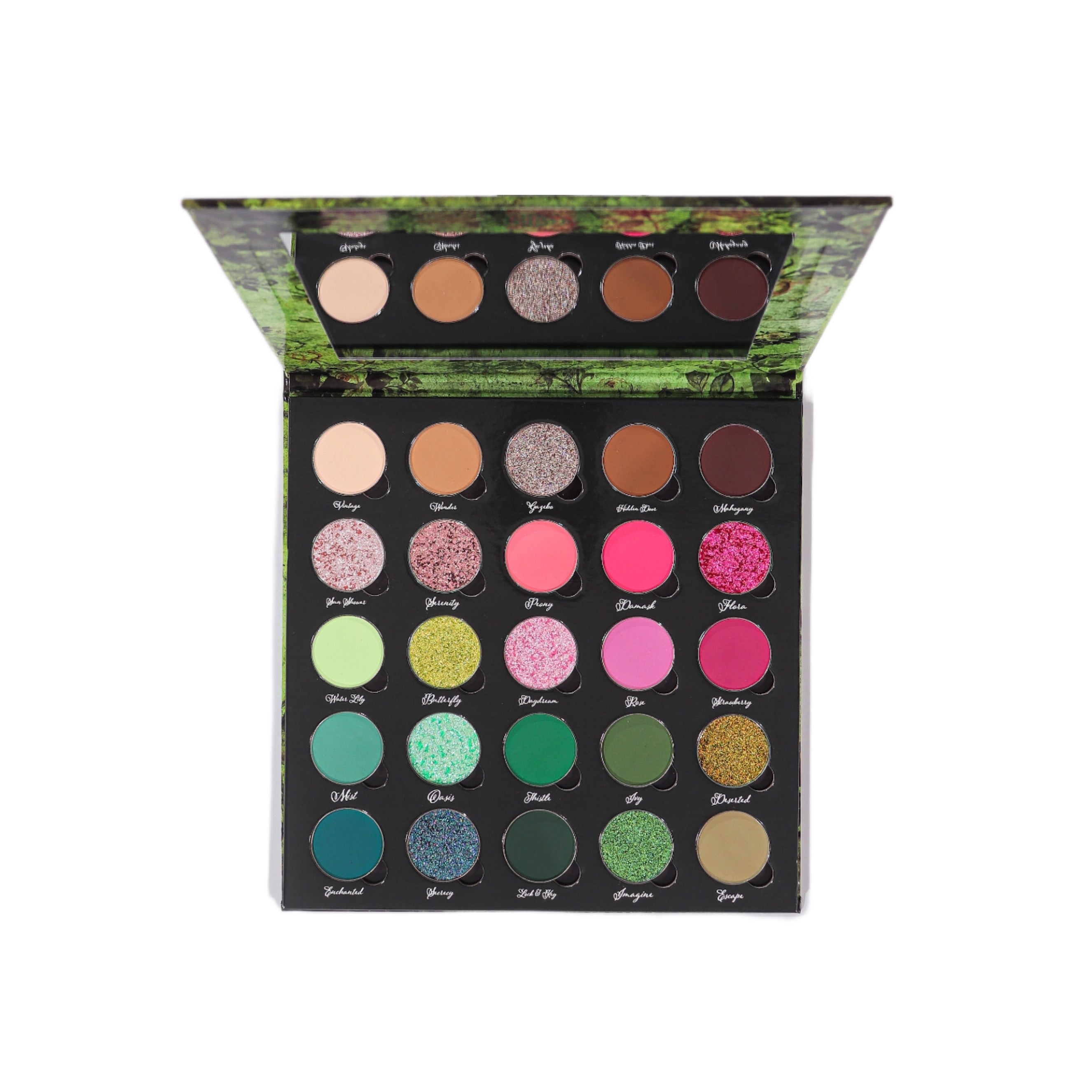 Secret Garden Eyeshadow Palette - 12 Highly Pigmented Matte & Shimmer Shades for Day & Night Makeup Looks | Vegan & Cruelty-Free | Perfect for Bridal, Party & Everyday Wear