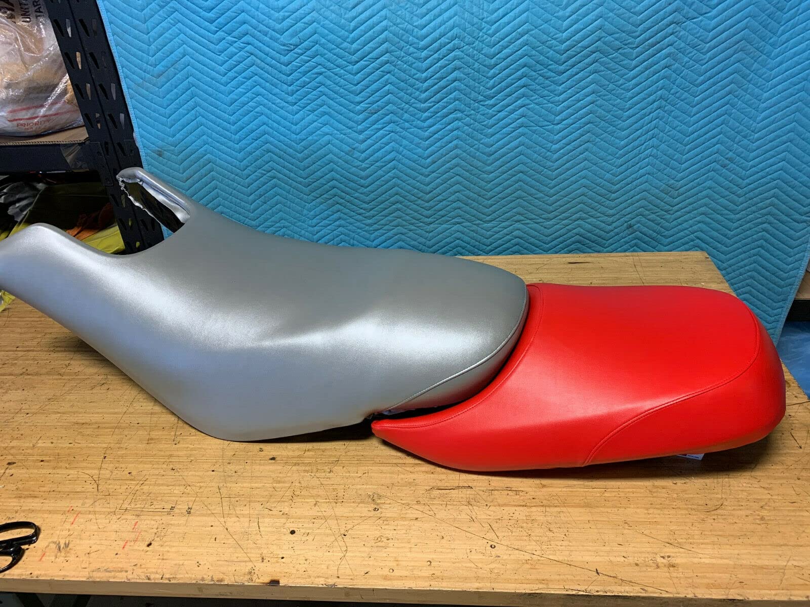 Replacement Seat Cover for Sea-Doo GTX 2000-2002 Models - Silver/Red 191C - Durable Watercraft Seat Replacement - Perfect for Jet Ski Repair & Water Sports Accessories