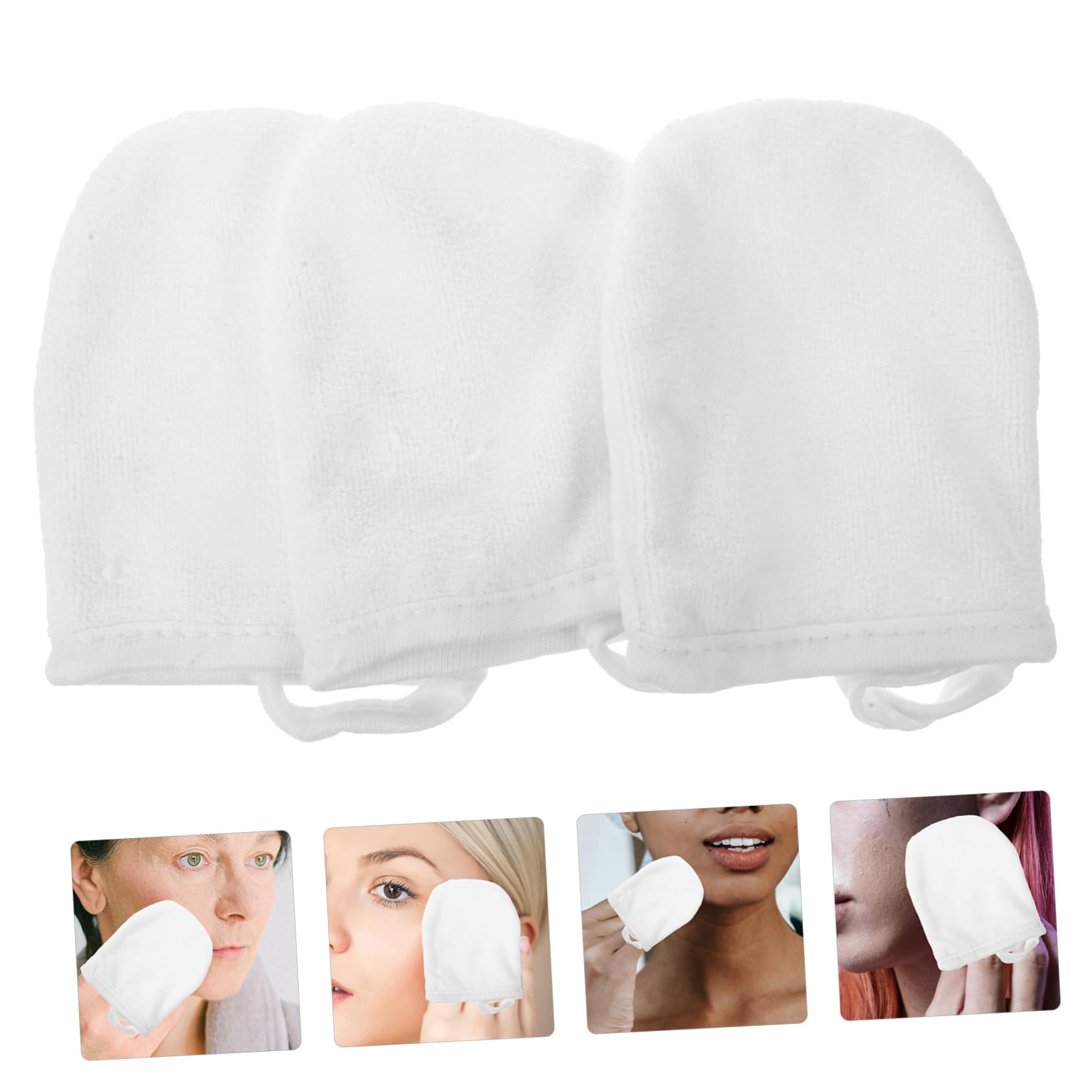 **Mikinona 9-Piece Makeup Remover Gloves Set - Reusable Facial Cleansing Gloves, Soft Wash Cloths for Makeup Removal, Exfoliating & Skincare - Perfect for Daily Face Cleaning, Spa, Travel & Bath**