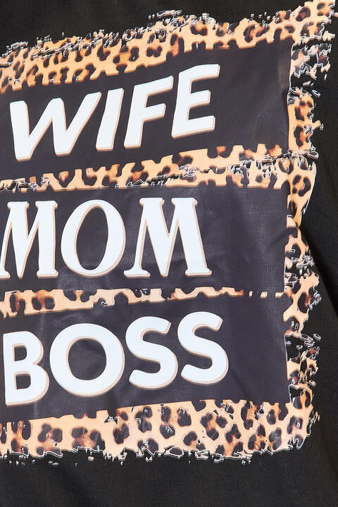 Leopard Print Graphic T-Shirt for Women - Stylish Casual Tee for Wives, Moms & Bosses | Perfect for Work, Outings & Everyday Wear