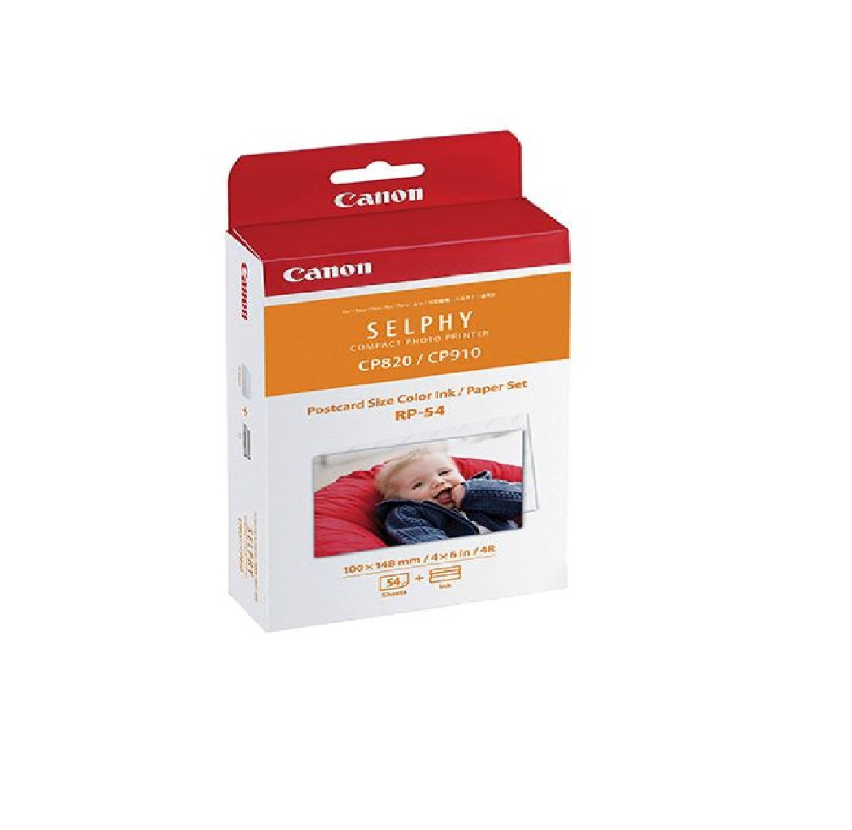 CANON RP 54 Postcard Size Photo Paper with Ink Ribbon Combo Pack - Perfect for Greeting Cards, Photo Albums & Scrapbooking