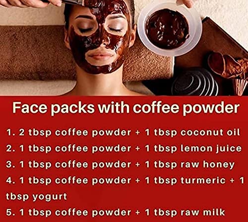 Organic Arabica A+++ Coffee Powder for Face & Body - Natural Tan Removal & Skin Brightening Treatment | 100% Pure Hair & Skin Care | 100g Pack | Perfect for DIY Spa, Facial Scrubs & Hair Masks at Home