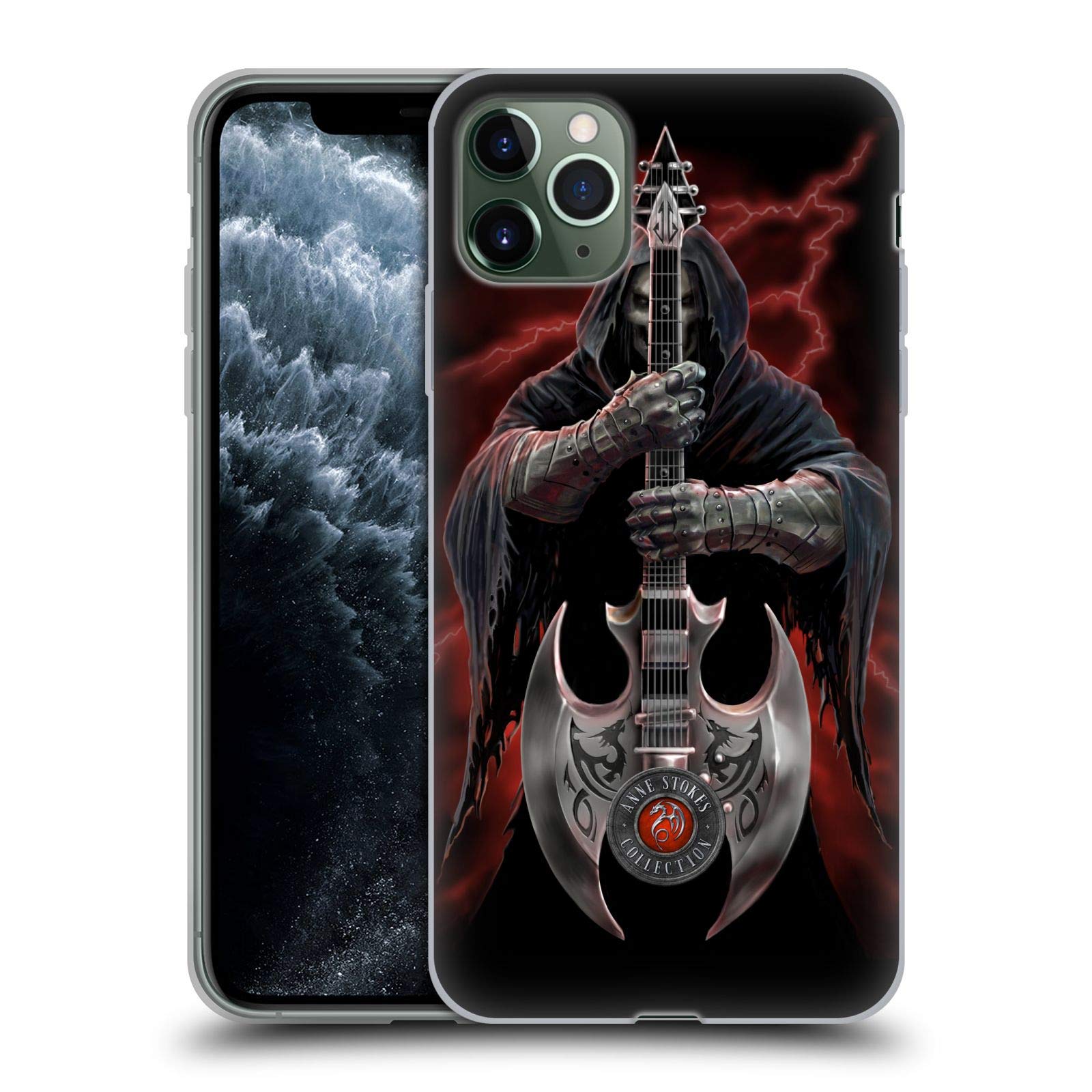 Official Anne Stokes Rock God Tribal Soft Gel Case for Apple iPhone 11 Pro Max - Durable Protective Cover with Stylish Design, Perfect for Music Lovers & Fantasy Fans - Great for Concerts, Parties & Everyday Use