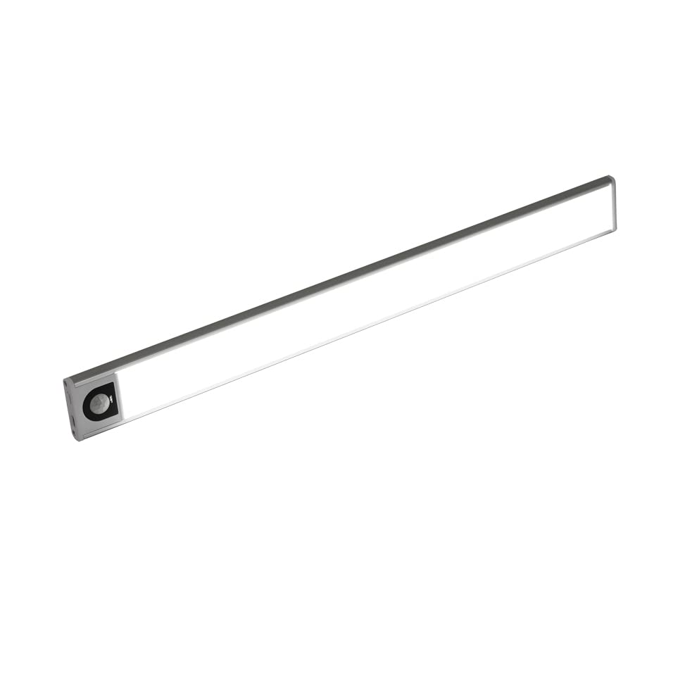 12 Inch Magnetic Under Cabinet Lights - Rechargeable Motion Activated Stick-on LED Closet Lighting for Kitchen, Hallway, Stairs & Car | Perfect for Dark Spaces & Nighttime Safety