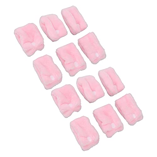 Heatless Hair Rollers for Short & Long Hair - DIY Pink Coral Fleece Hair Curlers, Washable & Reusable for Overnight Styling - Perfect for Home, Travel & Salon Use