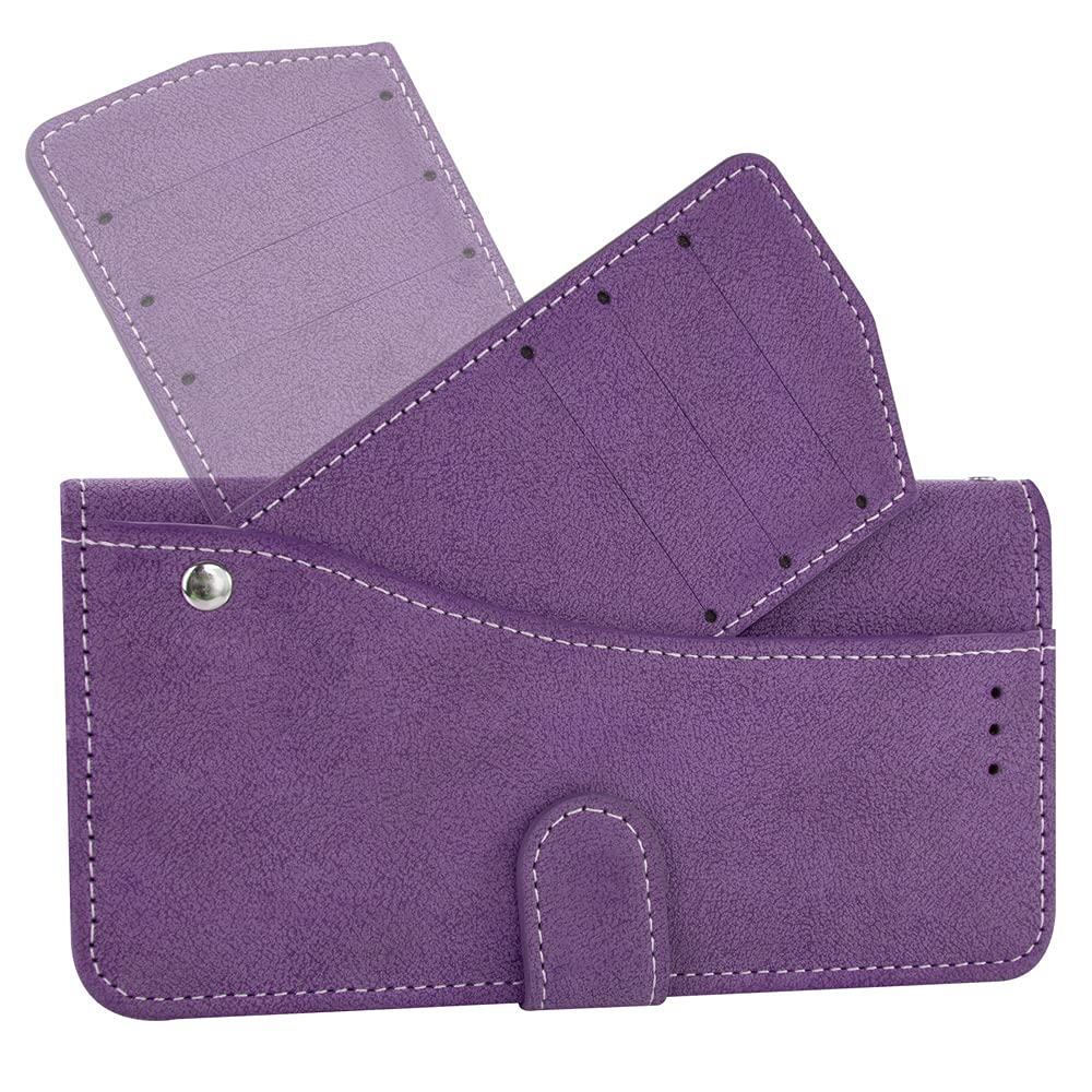 ASUWISH Samsung Galaxy A51 4G Wallet Case with Tempered Glass Screen Protector - Flip Cover with Card Slots & Kickstand - Compatible with Galaxy A51/A515F/M40S (Purple) - Protective Phone Case for Business, Travel & Everyday Use - Perfect for Office, Commuting and Outdoor Activities