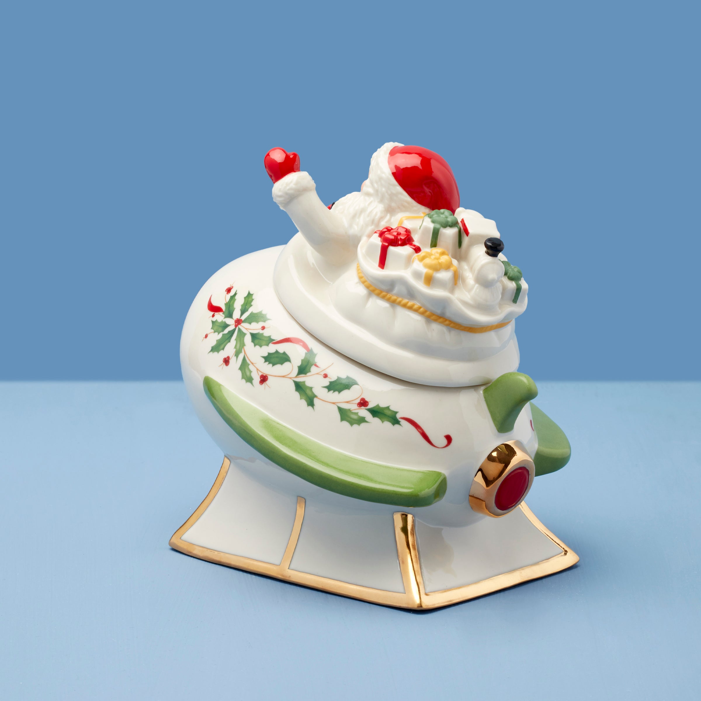Festive Santa Rocket-Shaped Candy Dish for Christmas Decorations - Perfect for Holiday Parties, Gift Exchanges & Table Centerpieces
