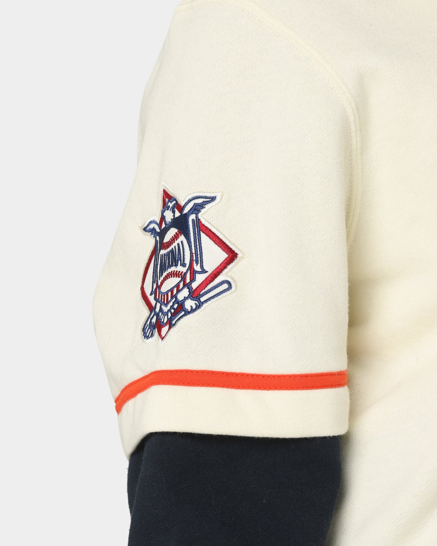 47 Brand Houston Astros Shortstop Hoodie Cream - Men's Baseball Fan Hooded Sweatshirt for Casual Wear & Game Day Outfits