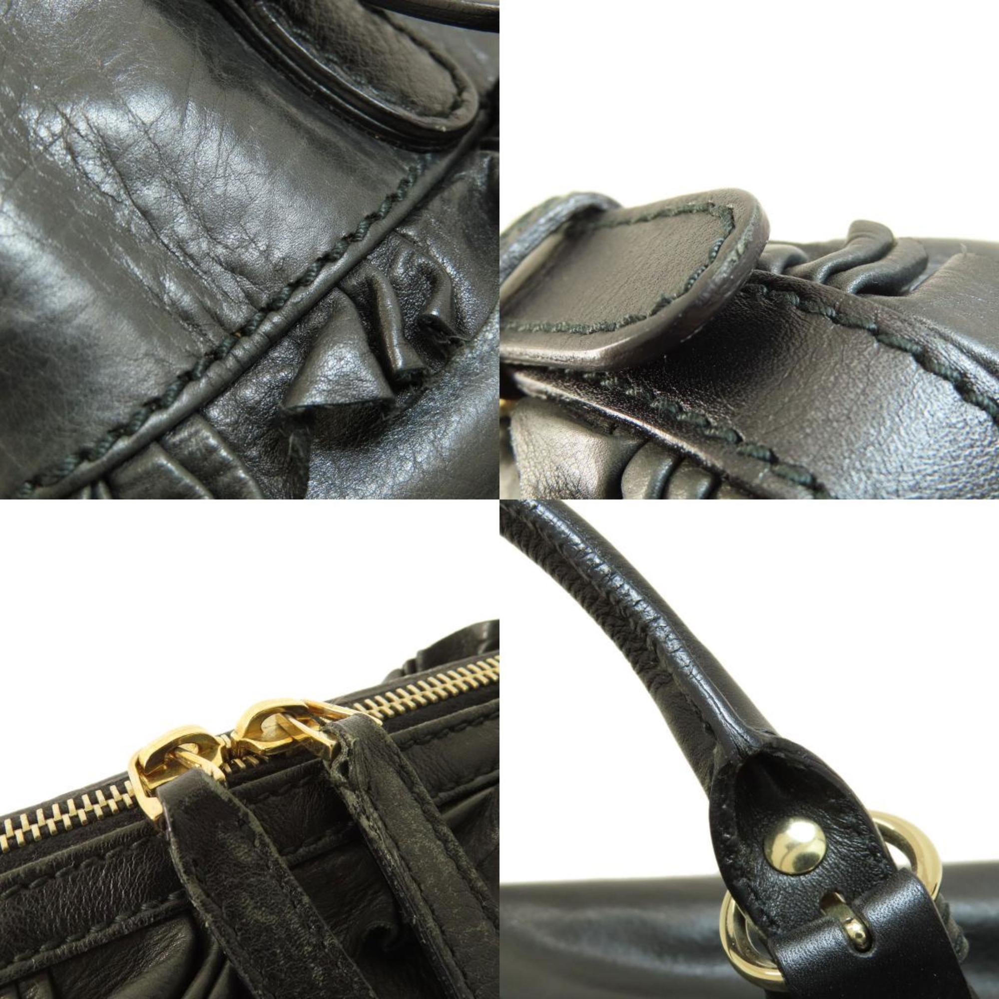 Luxury Black Leather Handbag for Women - Genuine Italian Crafted Designer Purse - Perfect for Work, Travel & Evening Events