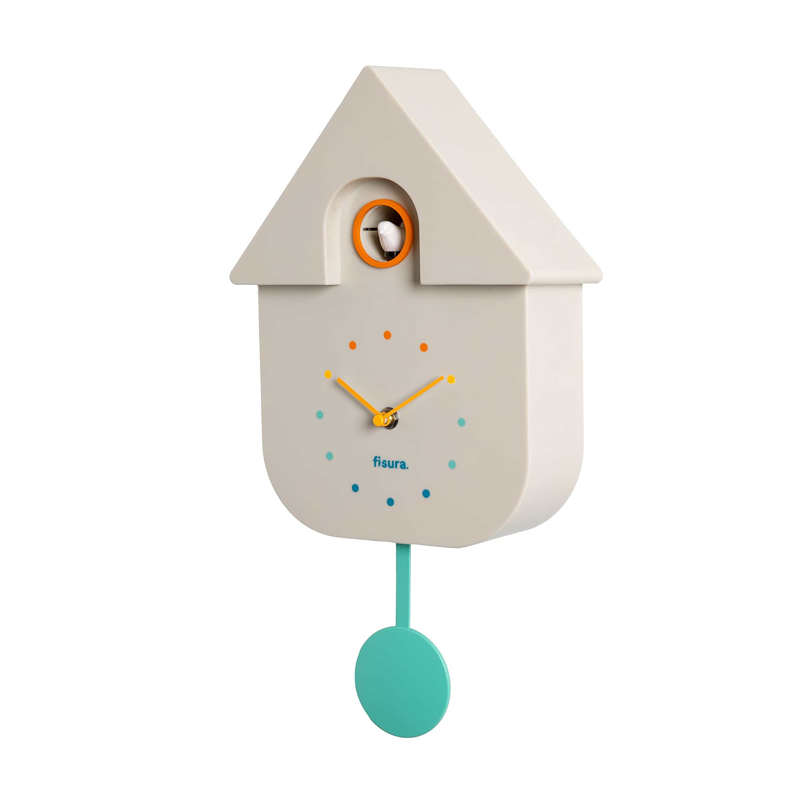 Authentic Cuckoo Wall Clock - Handcrafted ABS Plastic Home Decor - 21.5 x 8 x 41.5 Inches (Multicolor) - Perfect for Living Room, Bedroom & Office - Battery Not Included