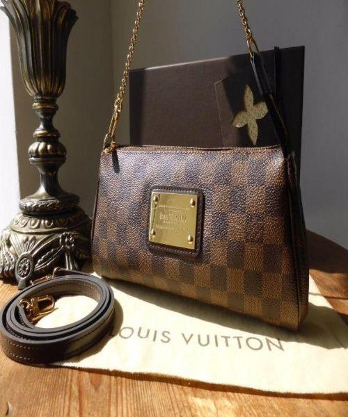 Authentic LV Eva Clutch Bag in Damier Ebene Canvas - Luxury Crossbody Purse for Women | Perfect for Evening Events, Date Nights & Travel Accessories