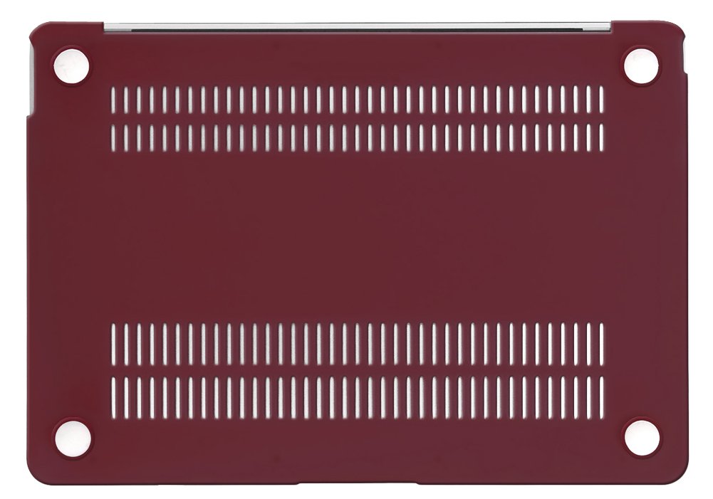 UESWILL Matte Hard Shell Case Cover for MacBook 12 inch Retina Display (A1534) - Soft Touch Protective Laptop Case with Microfiber Cleaning Cloth, Wine Red - Perfect for Work, Travel & School Use