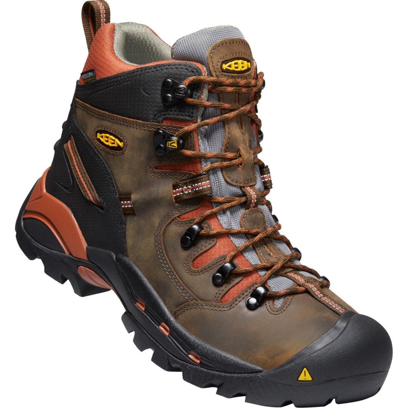 KEEN Pittsburgh Men's Steel Toe & Soft Toe Work Boots - Medium & Wide Width Sizes - Durable Safety Shoes for Construction, Warehouse & Outdoor Work
