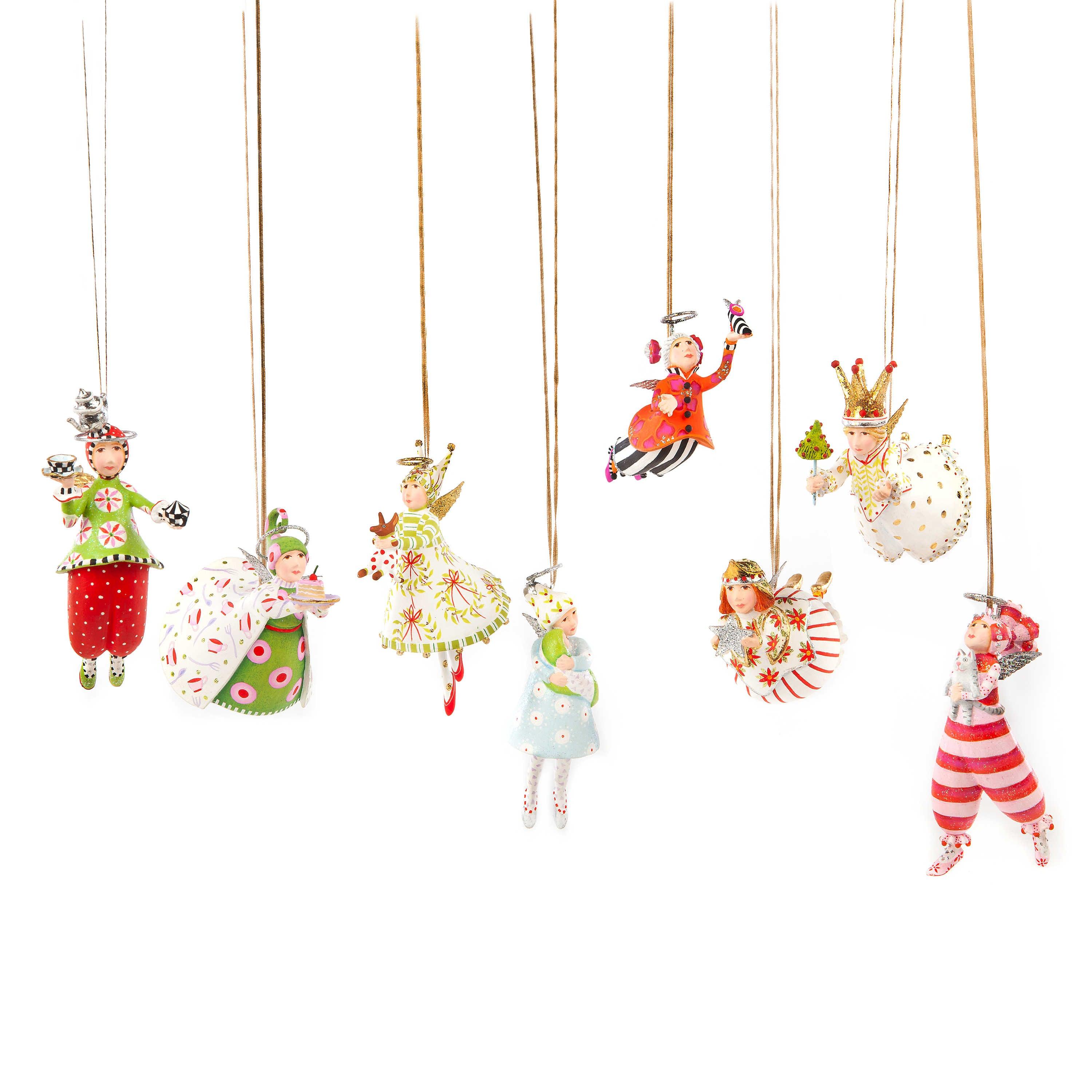 Patience Brewster Angel Mini Ornament Set - Handcrafted Christmas Tree Decorations for Holiday Home Decor, Gift Giving & Festive Celebrations