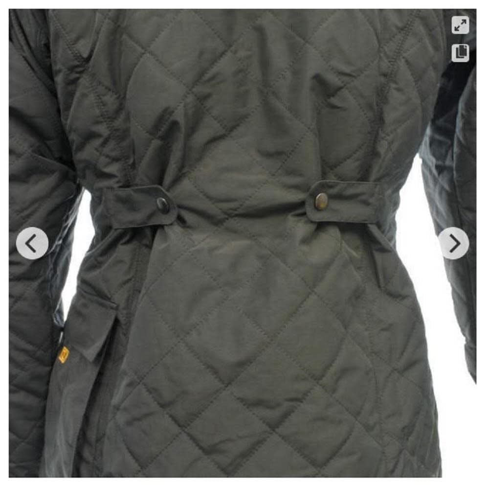 DEWALT Women's Flannel Lined Diamond Quilted Jacket - Warm Winter Work Jacket for Construction, Outdoor & Cold Weather Use