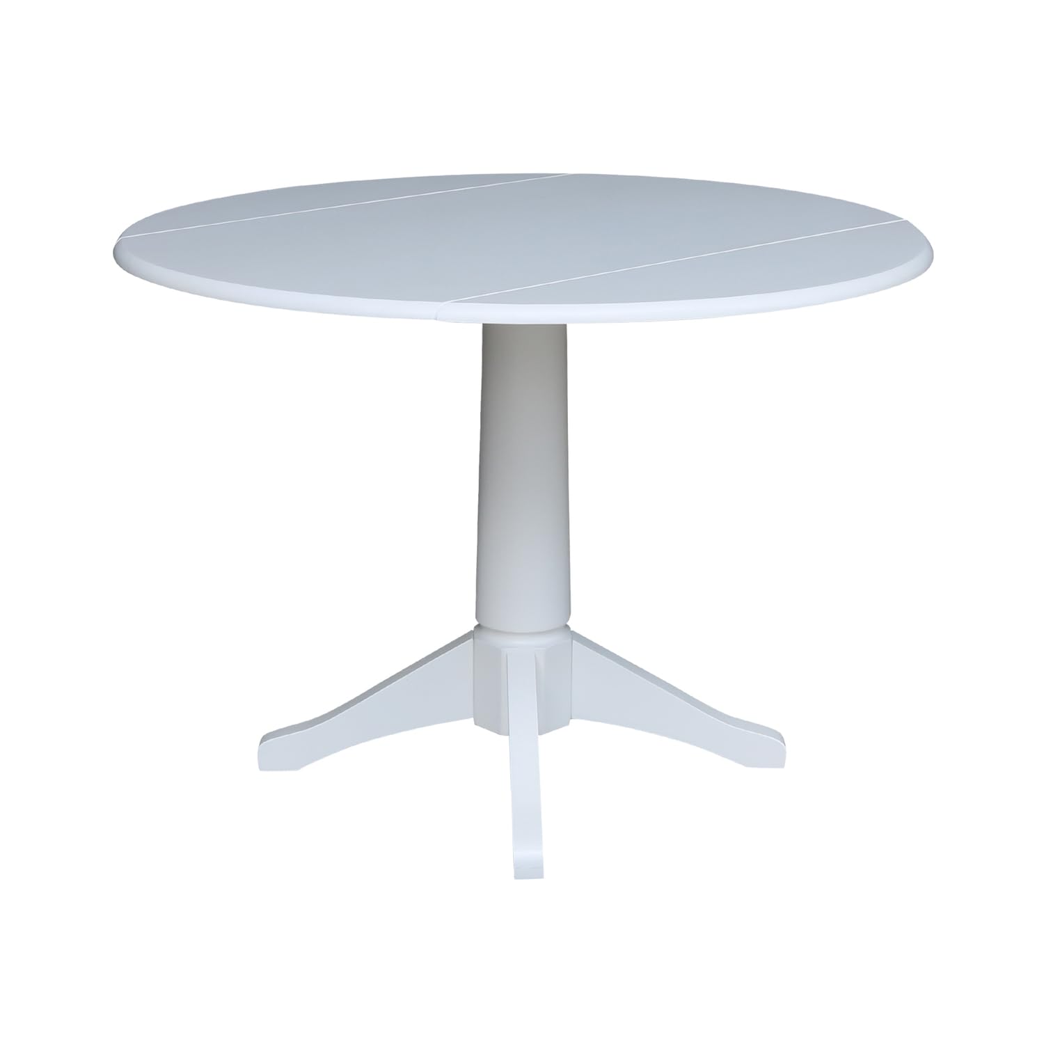 International Concepts 42-inch Round Dual Drop Leaf Pedestal Dining Table - 30.3