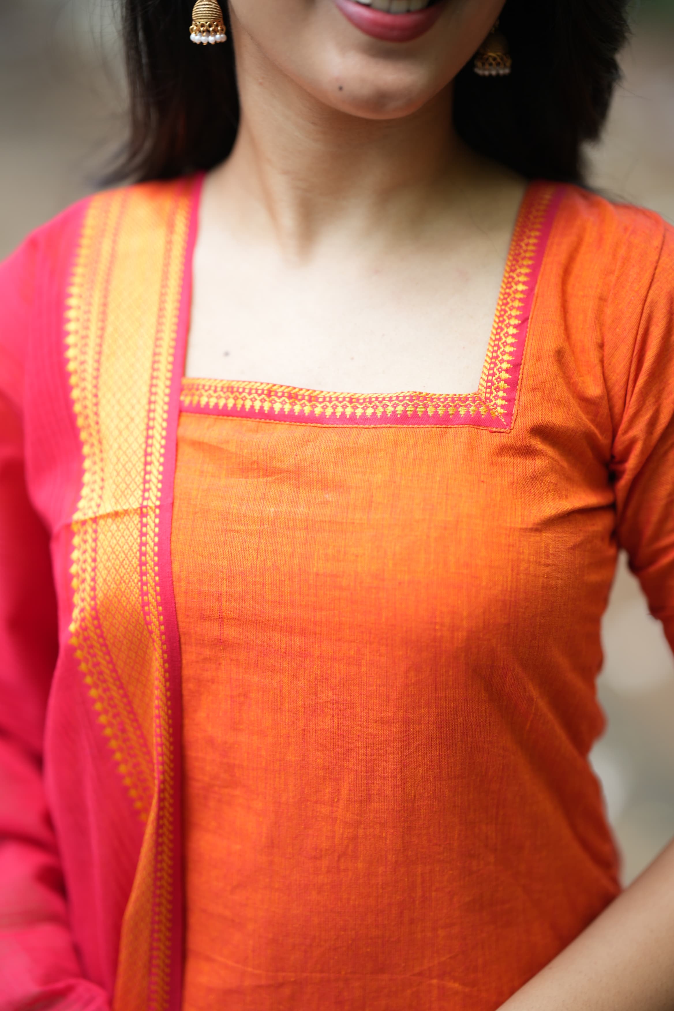 DD613 Agalya Pure Cotton Kurti for Women - Comfortable & Stylish Indian Tunic Top for Casual Wear, Office & Festive Occasions
