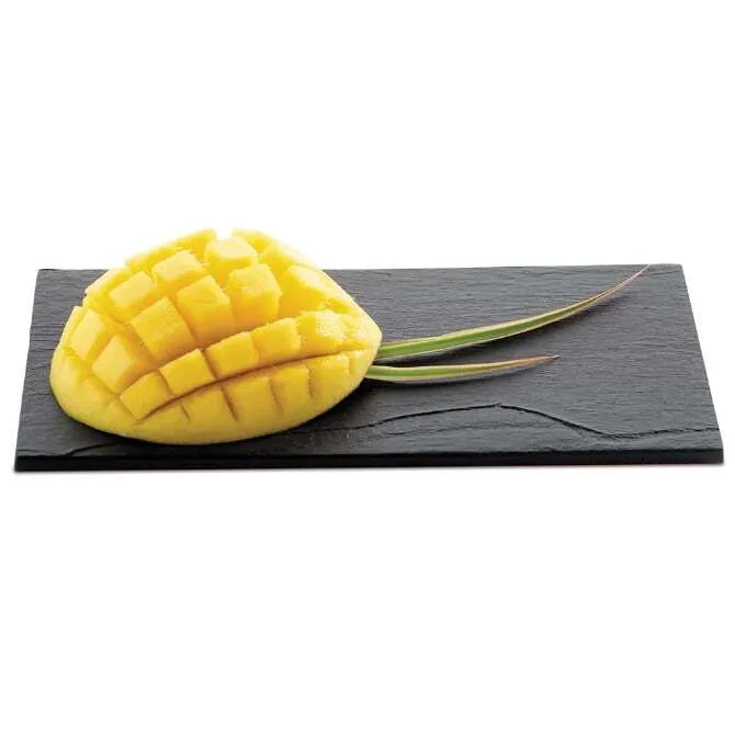Comatec Faux Slate Rectangle Plate - 7 Inch Elegant Serving Tray for Dining, Entertaining & Home Decor | Durable & Stylish Tableware