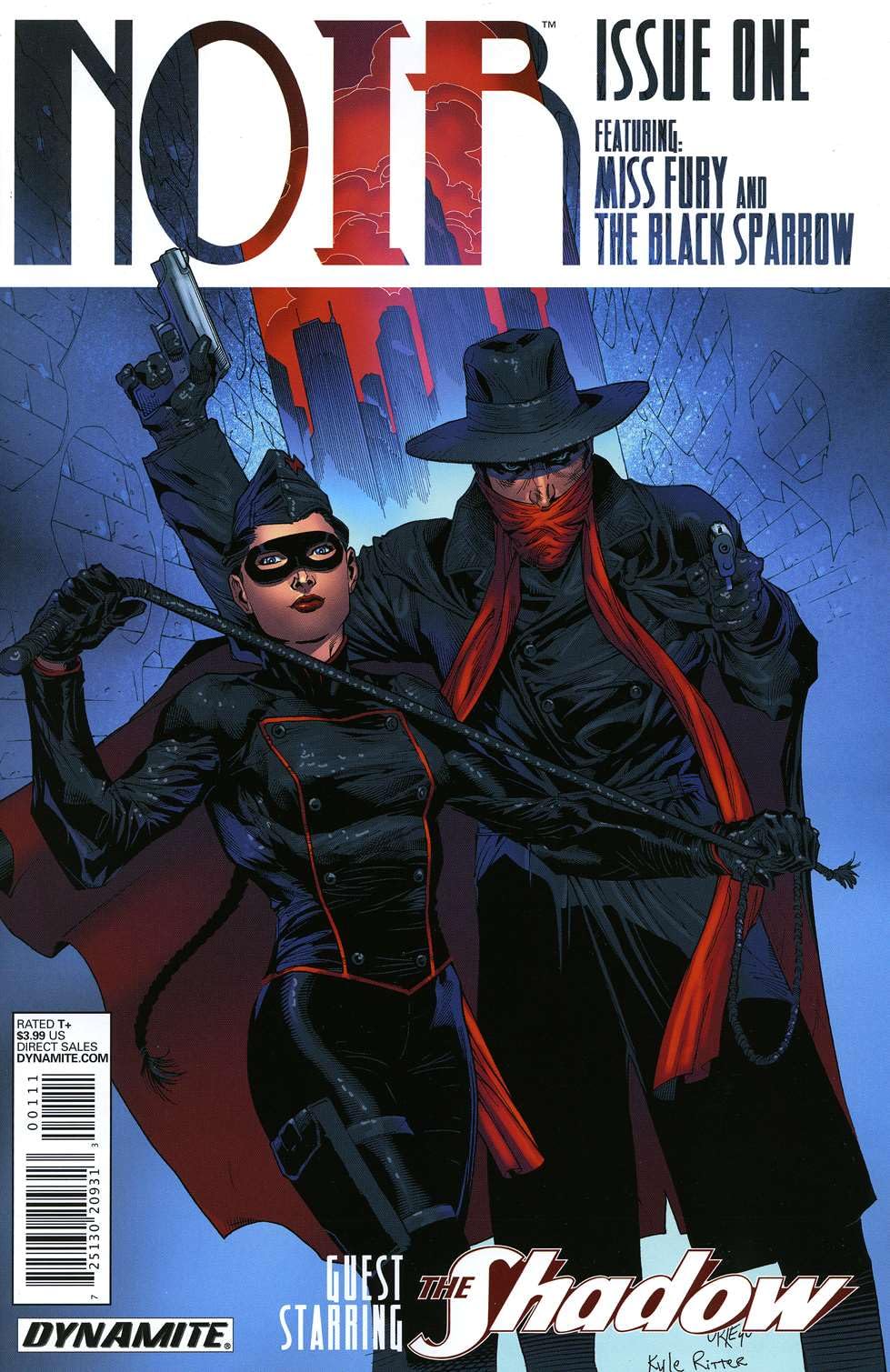 Miss Fury Black Sparrow the Shadow - Noir #1 VF/NM Condition Dynamite Comic Book | Collectible Vintage Graphic Novel for Superhero Fans & Comic Enthusiasts | Perfect for Display, Gifts & Investment