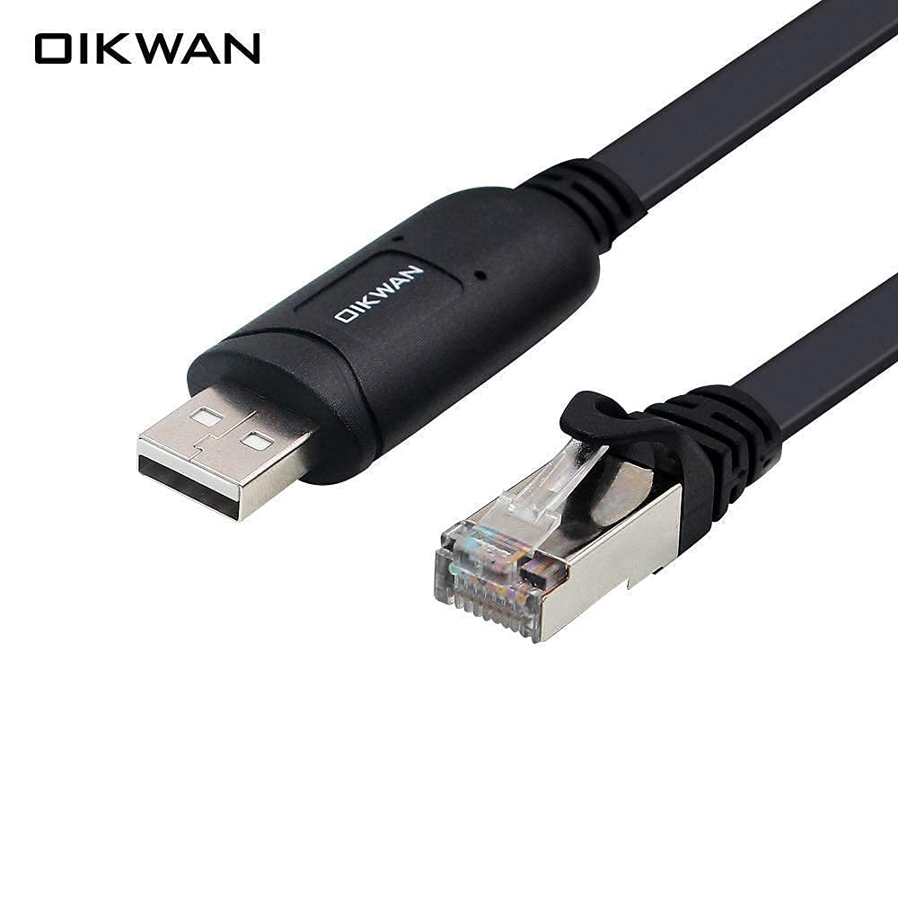FTDI USB-C to RJ45 Console Cable - 6ft High-Speed Serial Adapter for Network Equipment (Perfect for Cisco Routers, Switches & Server Configuration)
