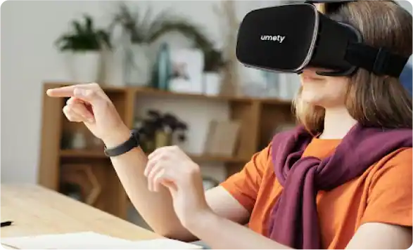 Umety VR Standard Headset Bundle with Umety Elements - Virtual Reality Headset for Kids Grades K-6 | STEM Learning, Classroom Education & Interactive Play
