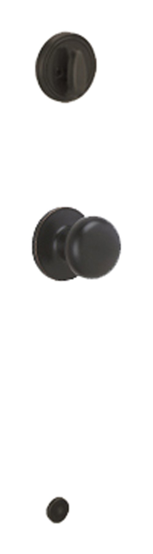 Schlage Dexter JH59STR716 Stratus Knob Interior Handleset - Aged Bronze Finish - Perfect for Bedroom, Bathroom & Interior Doors