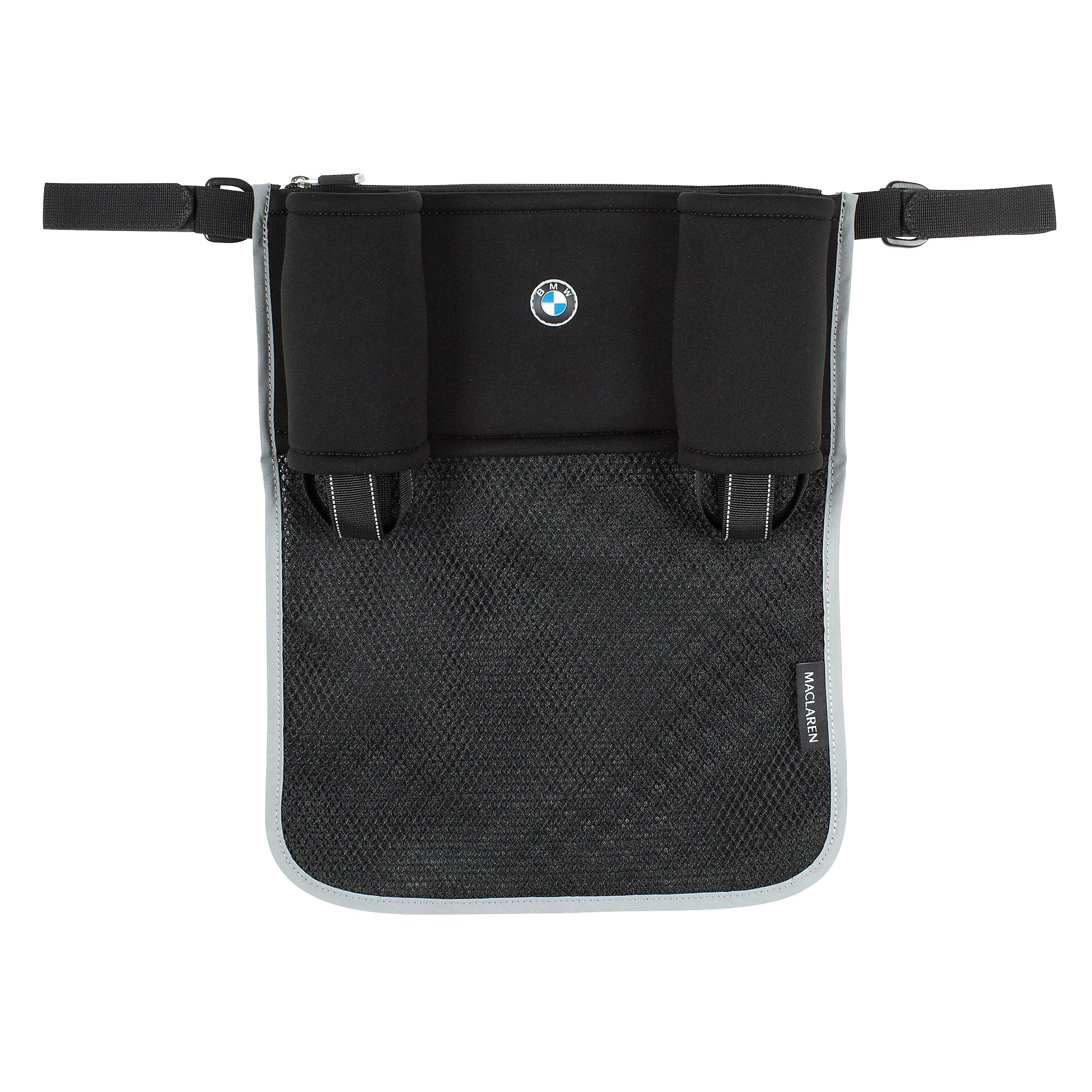Maclaren BMW Universal Stroller Organizer - Black | Durable & Spacious Baby Stroller Accessory for Diapers, Toys & Essentials | Perfect for Travel, Shopping & Daily Walks