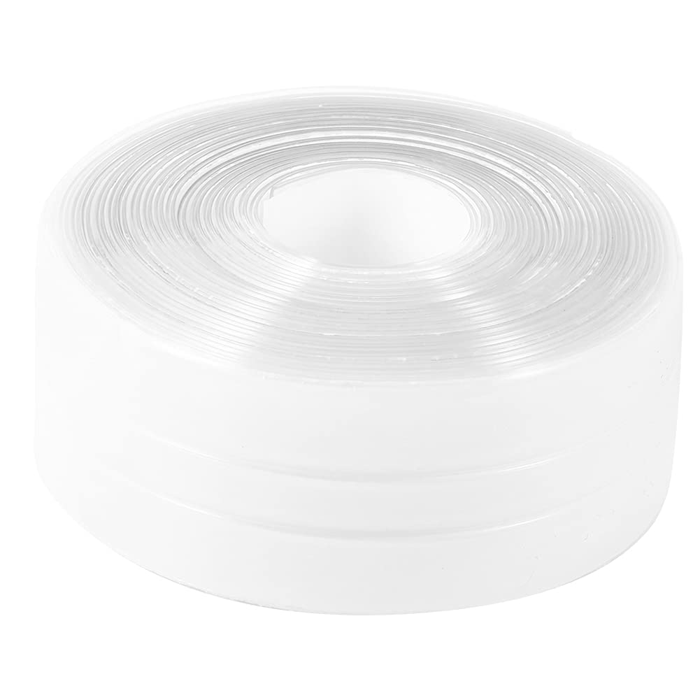 2 Rolls Self-Adhesive Kitchen & Bathroom Sealing Strips, 3.2m Waterproof Seal Tape, Easy to Clean White, Ideal for Sink, Countertop, and Shower Applications
