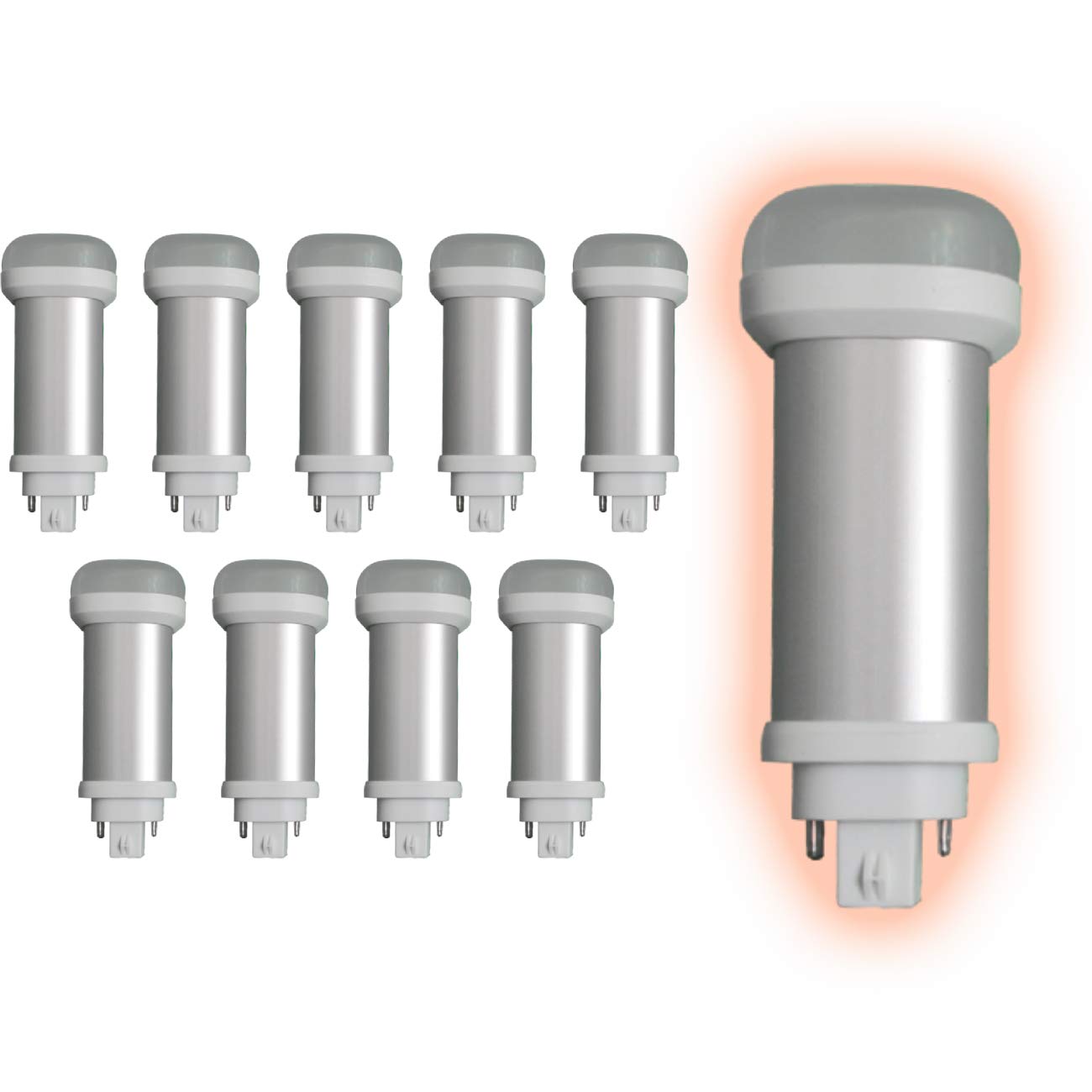 GoodBulb 18W G24Q Base LED Light Bulbs - 10 Pack | 2700K Soft White, 900 Lumens, 140° Beam | Energy Efficient Replacement for 12W CFL Bulbs | Perfect for Office Lighting, Retail Stores, and Commercial Spaces