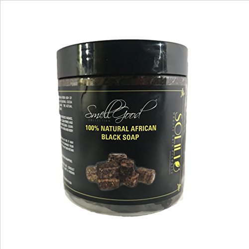 Organic African Black Soap - 1lb Tub for Acne, Eczema & Dark Spots | Natural Skincare for Face & Body | Perfect for Sensitive Skin & Daily Cleansing Routine