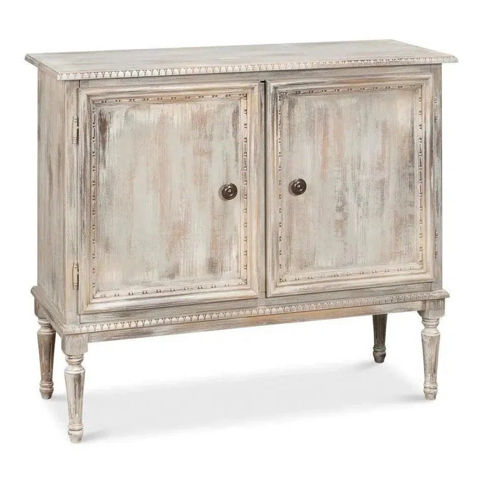 2 Door Grey Oak Sideboard - Modern Buffet Cabinet for Dining Room, Hallway & Living Room Storage