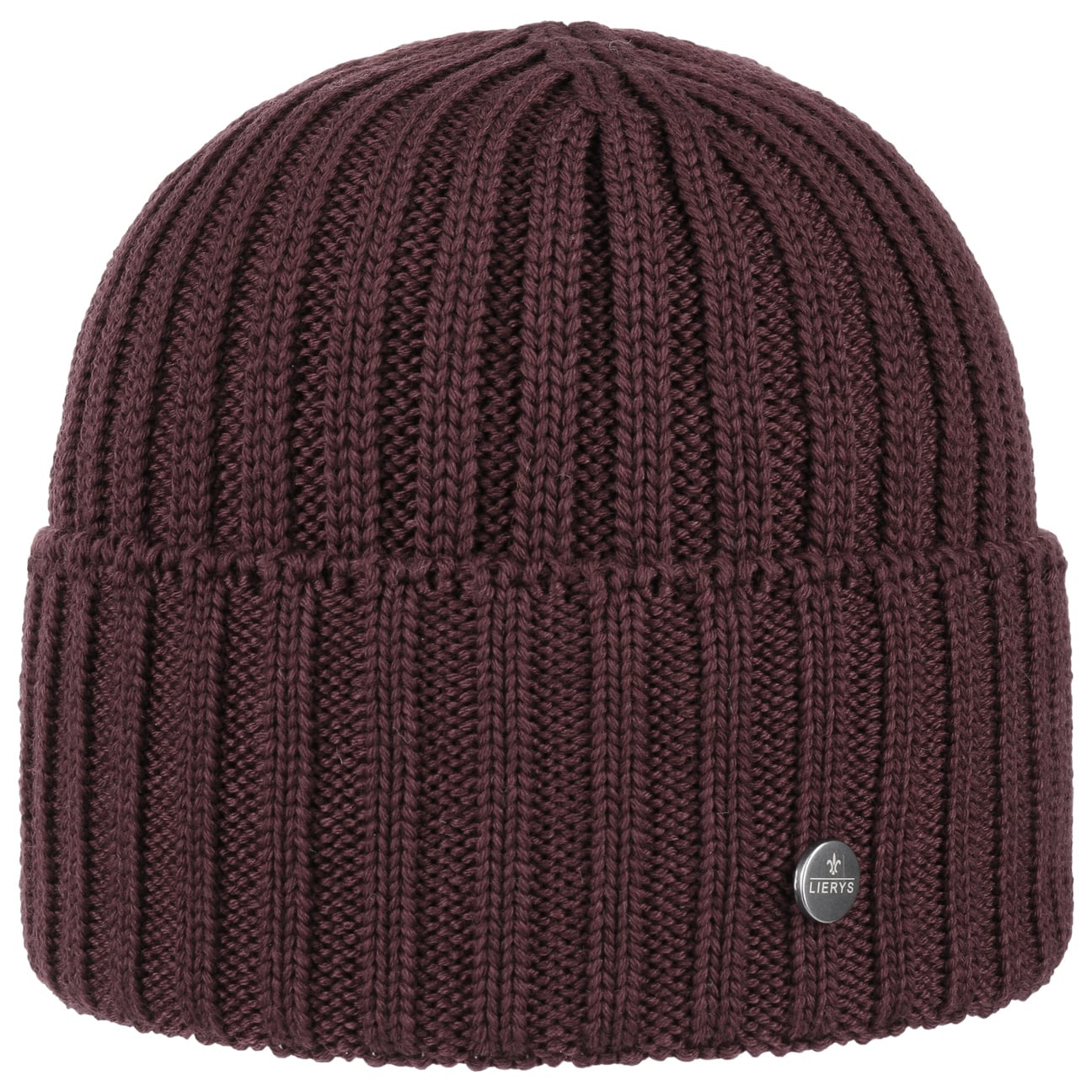 Lierys Merino Wool Knit Beanie with Foldable Cuff - Warm Winter Hat for Men & Women - Perfect for Skiing, Hiking, and Cold Weather Activities