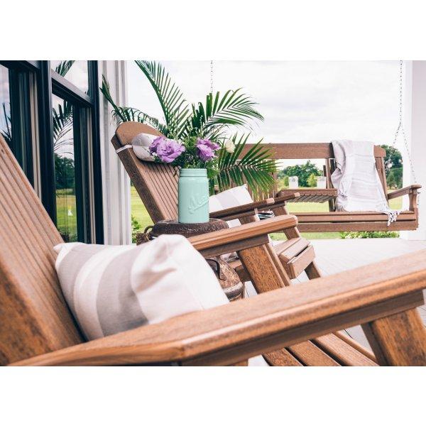 Poly Porch Rocker Chair - Durable Outdoor Rocking Chair for Patio, Garden & Deck - Perfect for Relaxing, Reading & Enjoying Nature