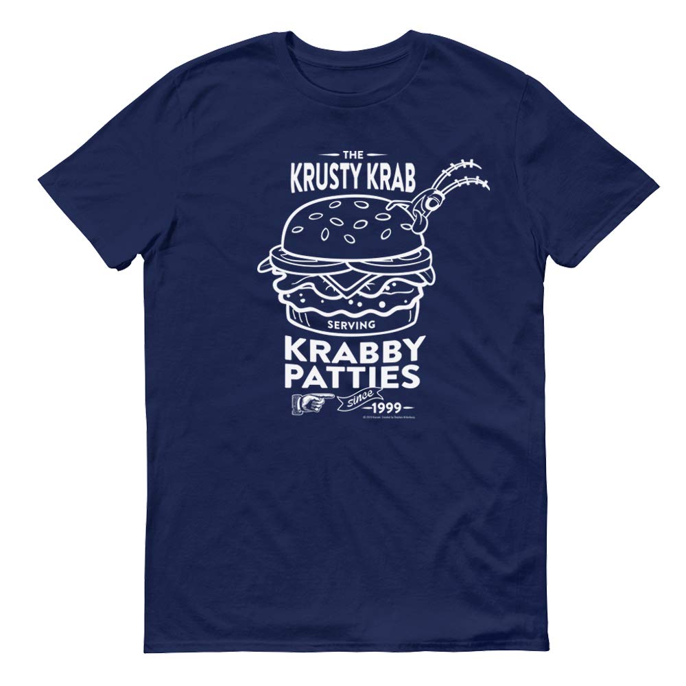 SpongeBob SquarePants Krusty Krab T-Shirt for Men & Women - Cartoon Character Graphic Tee - Casual Short Sleeve Cotton Shirt for Fans, Cosplay, and Everyday Wear
