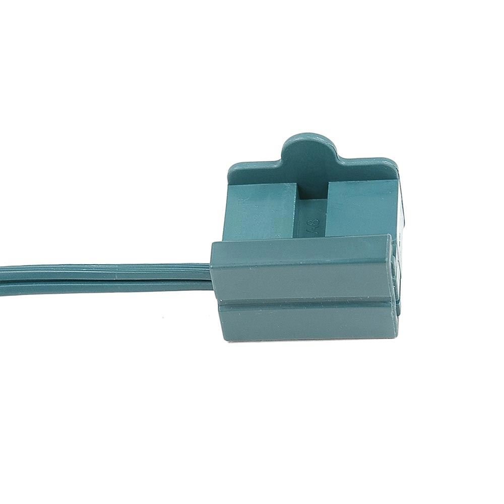 25 Pack SPT1 Female Vampire Plugs - Green Christmas Light Connectors with Slide-On Back, 8 Amp Rating for Indoor & Outdoor Holiday Decorations | Perfect for Christmas Trees, Yard Displays & Home Lighting