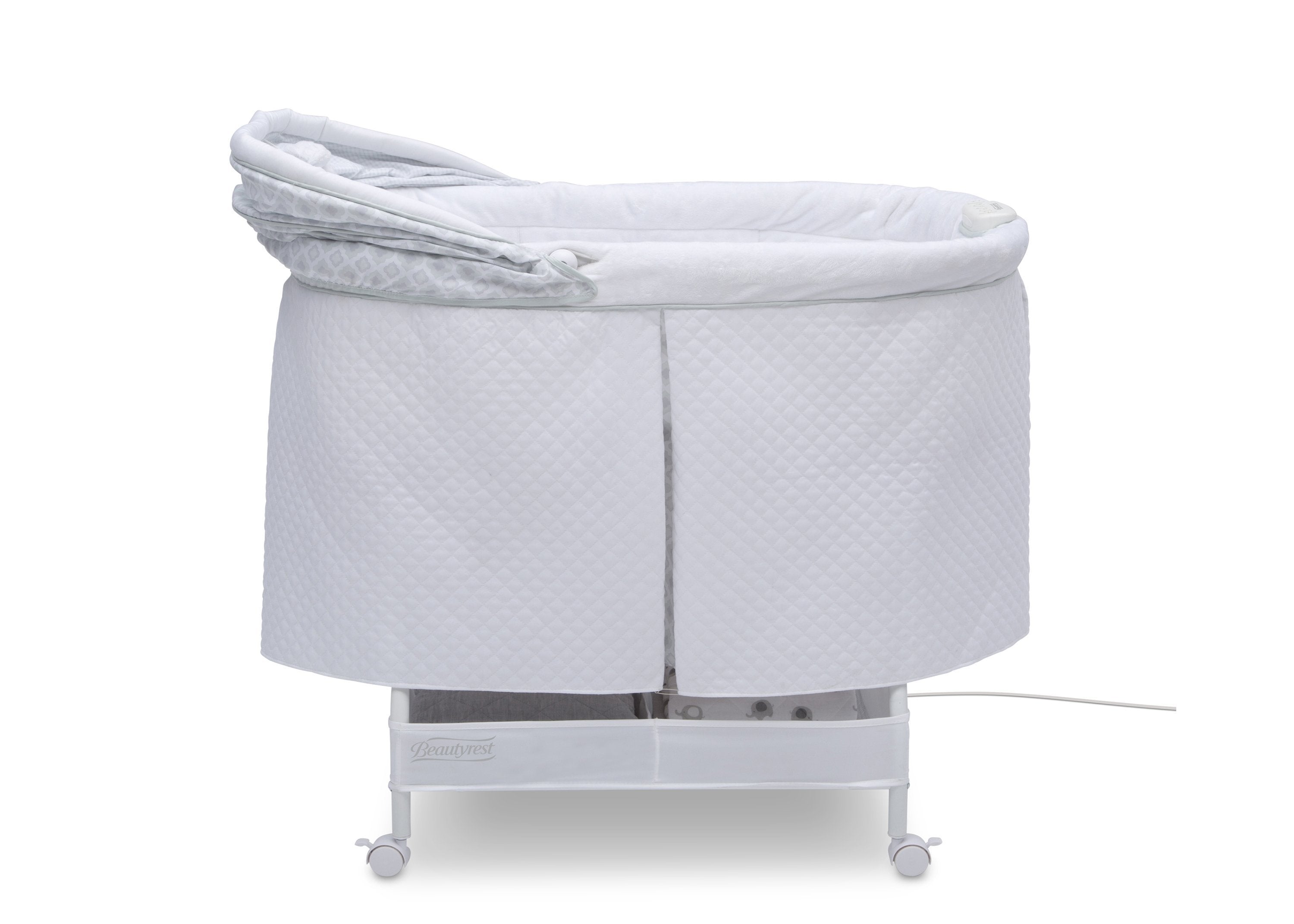 Beautyrest™ Silent Auto Gliding Lux Bassinet - Premium Baby Crib with Smooth Motion for Newborns | Perfect for Nursery, Bedroom & Travel | Arcadia Collection