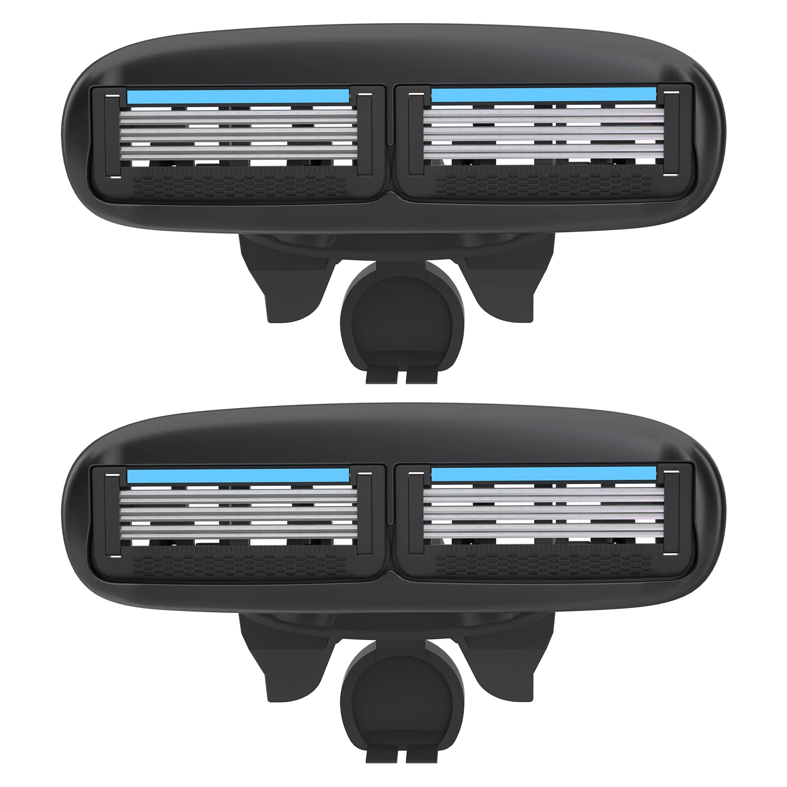 Metablade Replacement Blade Heads for Men's Back & Body Shaver - 2 Pack Refill Blades | Smooth Shaving for Back, Chest, Shoulders & Body Grooming