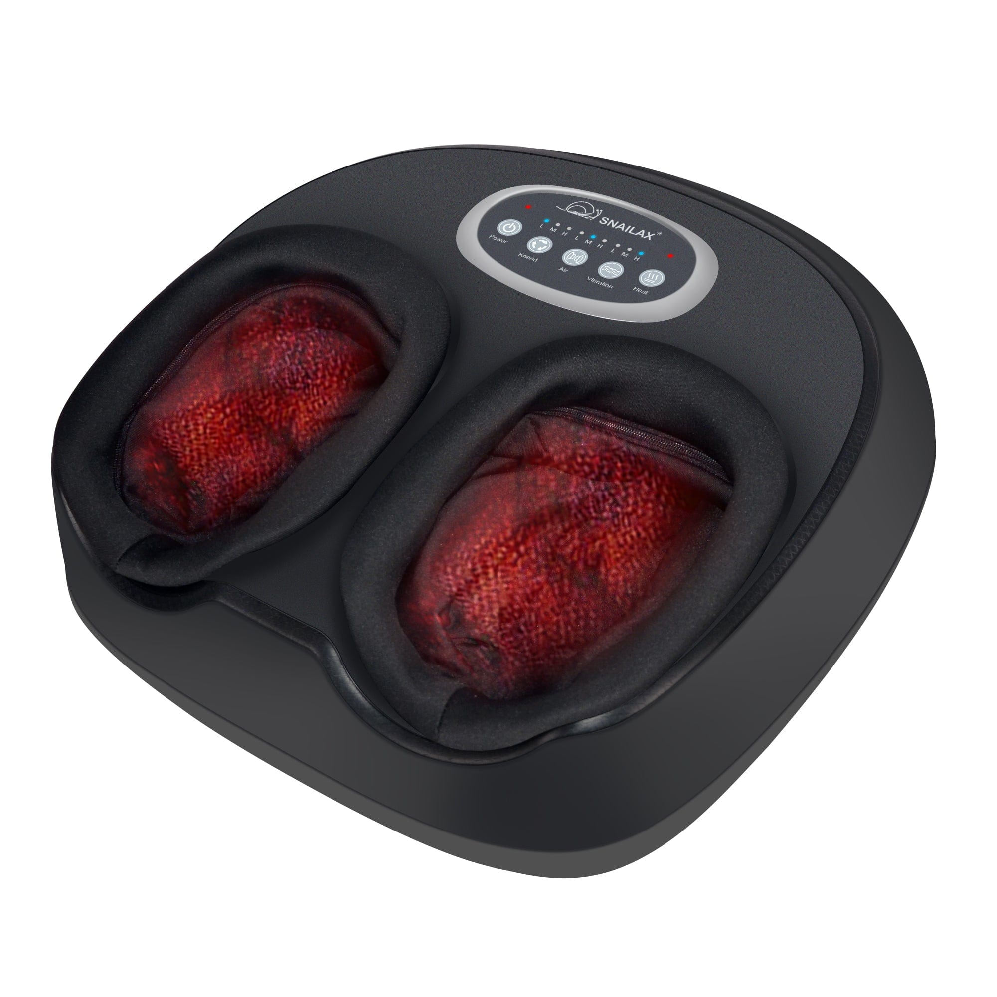 Snailax Electric Shiatsu Foot Massager with Heat - Kneading, Vibration & Compression Therapy for Pain Relief, Remote Control, Fits Up to Size 13 - Perfect for Home, Office & Post-Workout Recovery